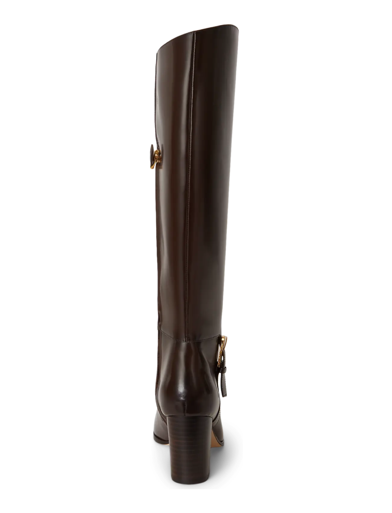 Lauren Ralph Lauren - GLAZED CALF-RLYN BK T HL-BO-TAL - knähöga stövlar - chestnut brown - 1