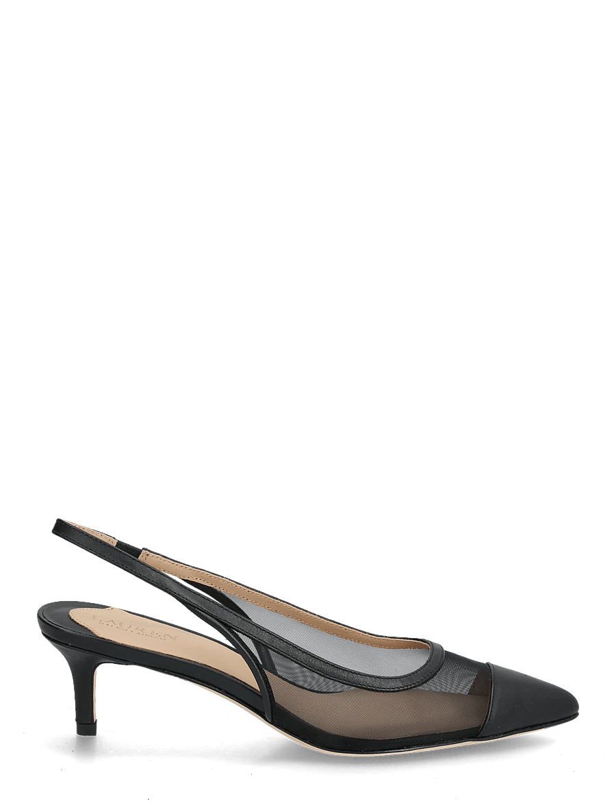 Lauren Ralph Lauren - Lolah II Mesh & Nappa Slingback Pump - slingbacks mit absatz - black - 1