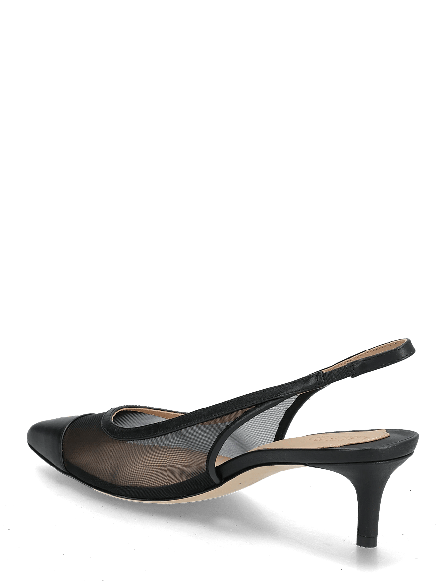 Lauren Ralph Lauren - Lolah II Mesh & Nappa Slingback Pump - slingbacks mit absatz - black - 2
