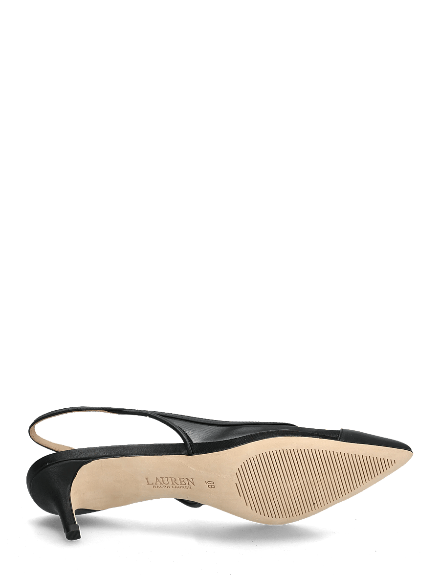 Lauren Ralph Lauren - Lolah II Mesh & Nappa Slingback Pump - slingbacks mit absatz - black - 4