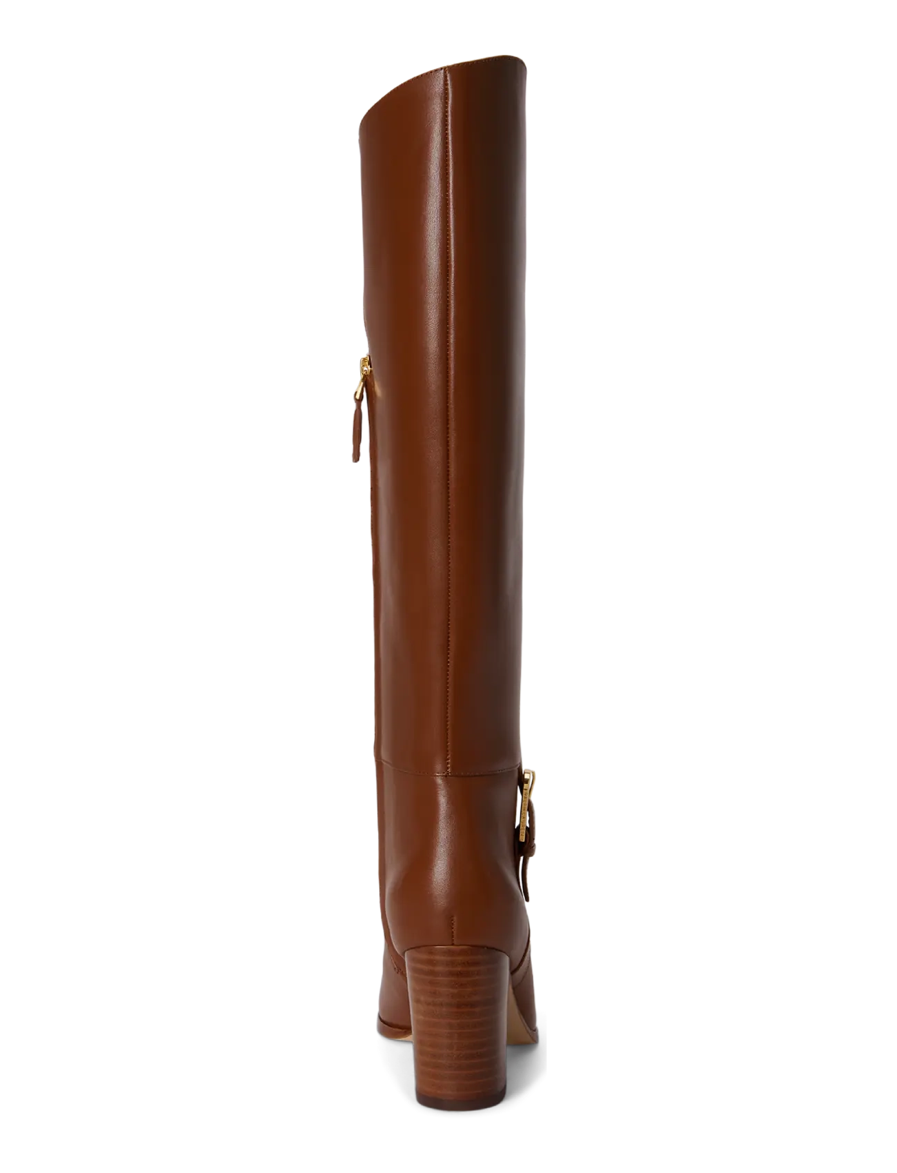 Lauren Ralph Lauren - SMOOTH CALF-RLYN BK T HL-BO-TAL - knähöga stövlar - lauren tan - 1