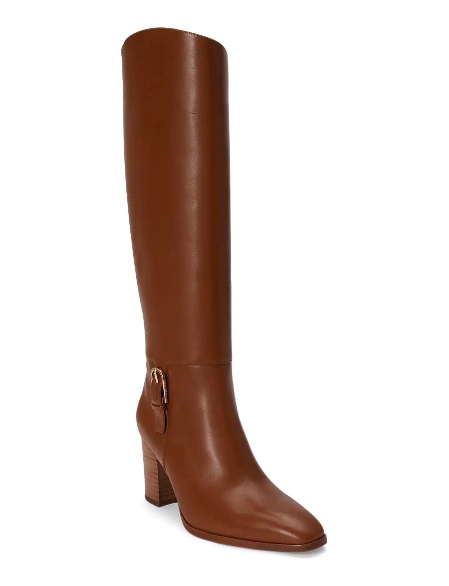 Lauren Ralph Lauren - SMOOTH CALF-RLYN BK T HL-BO-TAL - knähöga stövlar - lauren tan - 2