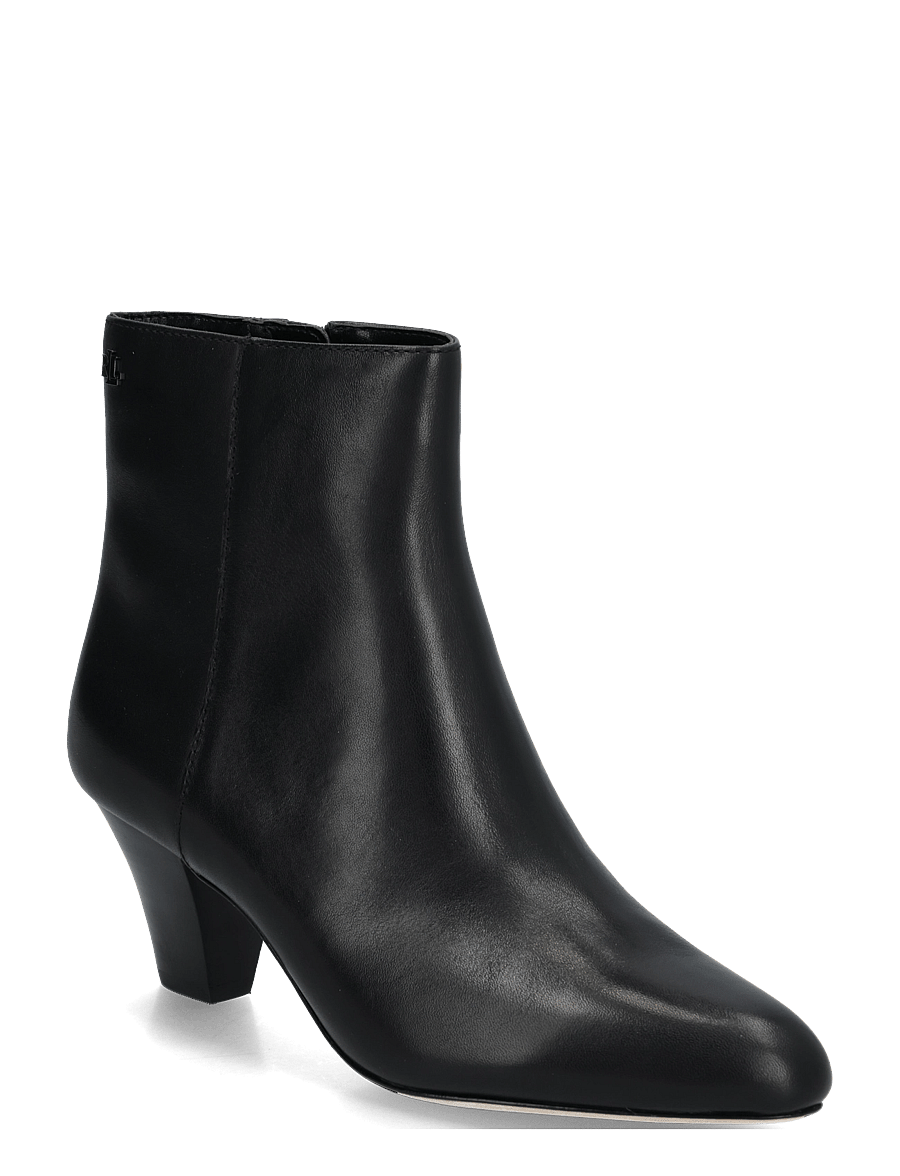 Lauren Ralph Lauren - SMOOTH CALF-EMRSYN BT HL-BO-BTE - heeled ankle boots - black - 0
