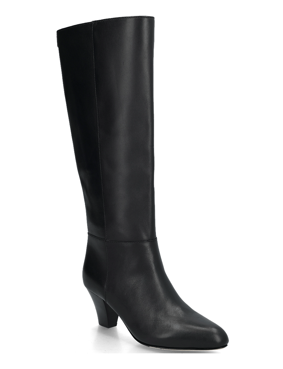 Lauren Ralph Lauren - SMOOTH CALF-EMRSYN TL HL-BO-TAL - langskaftede støvler - black - 0