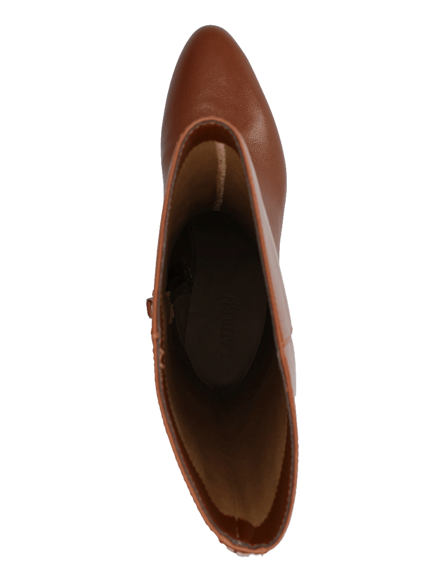 Lauren Ralph Lauren - SMOOTH CALF-EMRSYN TL HL-BO-TAL - langskaftede støvler - lauren tan - 3
