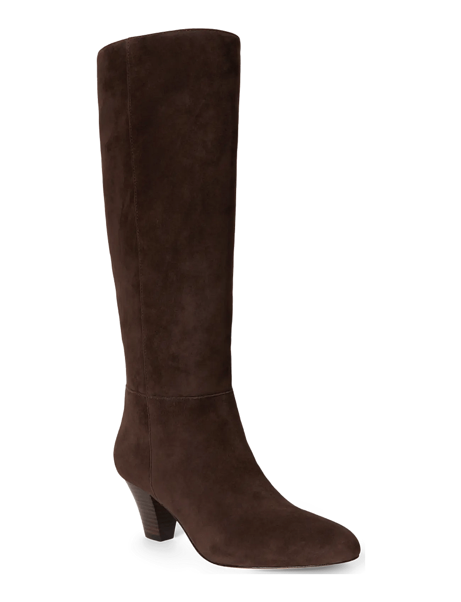 Lauren Ralph Lauren - Emersyn Suede Tall Boot - kniehohe stiefel - chestnut brown - 2
