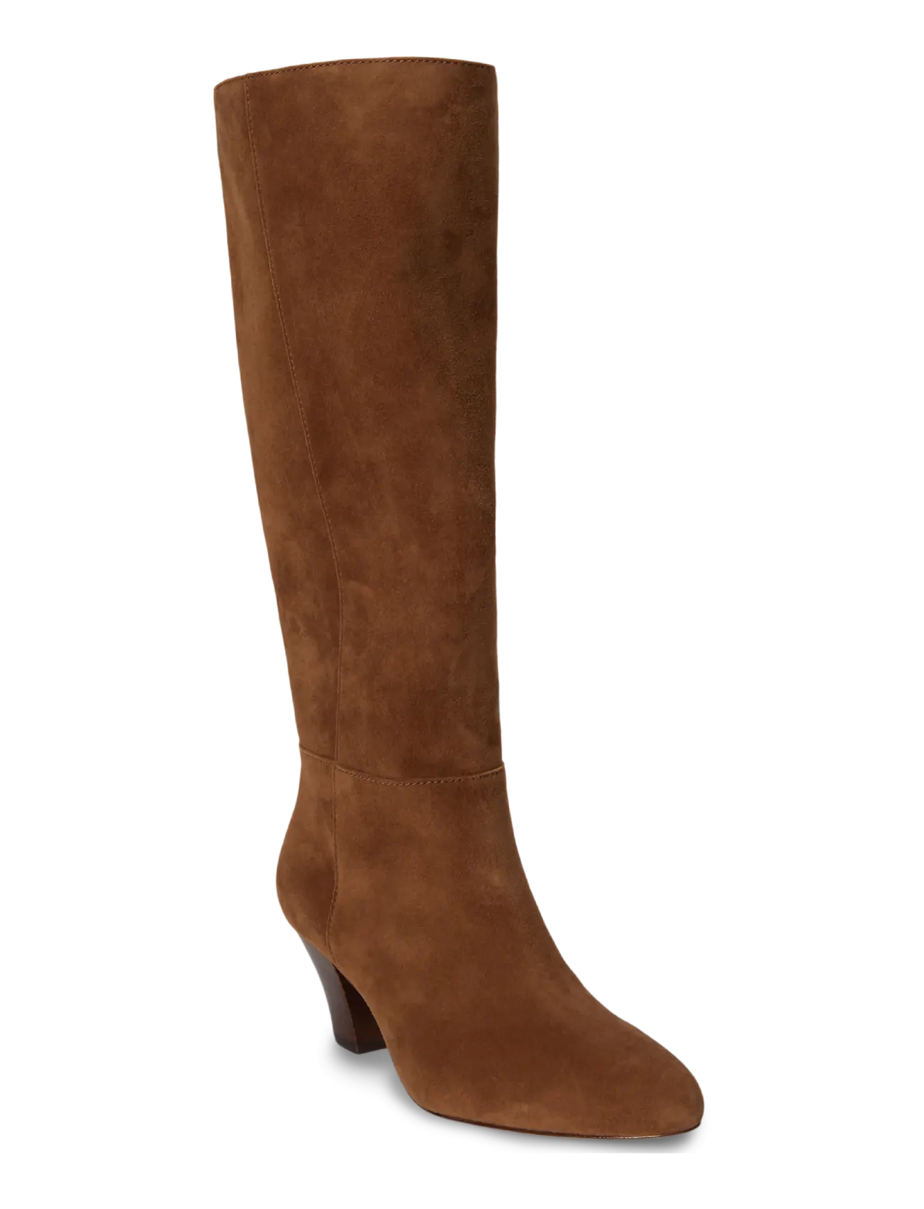 Lauren Ralph Lauren - Emersyn Suede Tall Boot - knähöga stövlar - light tobacco - 2