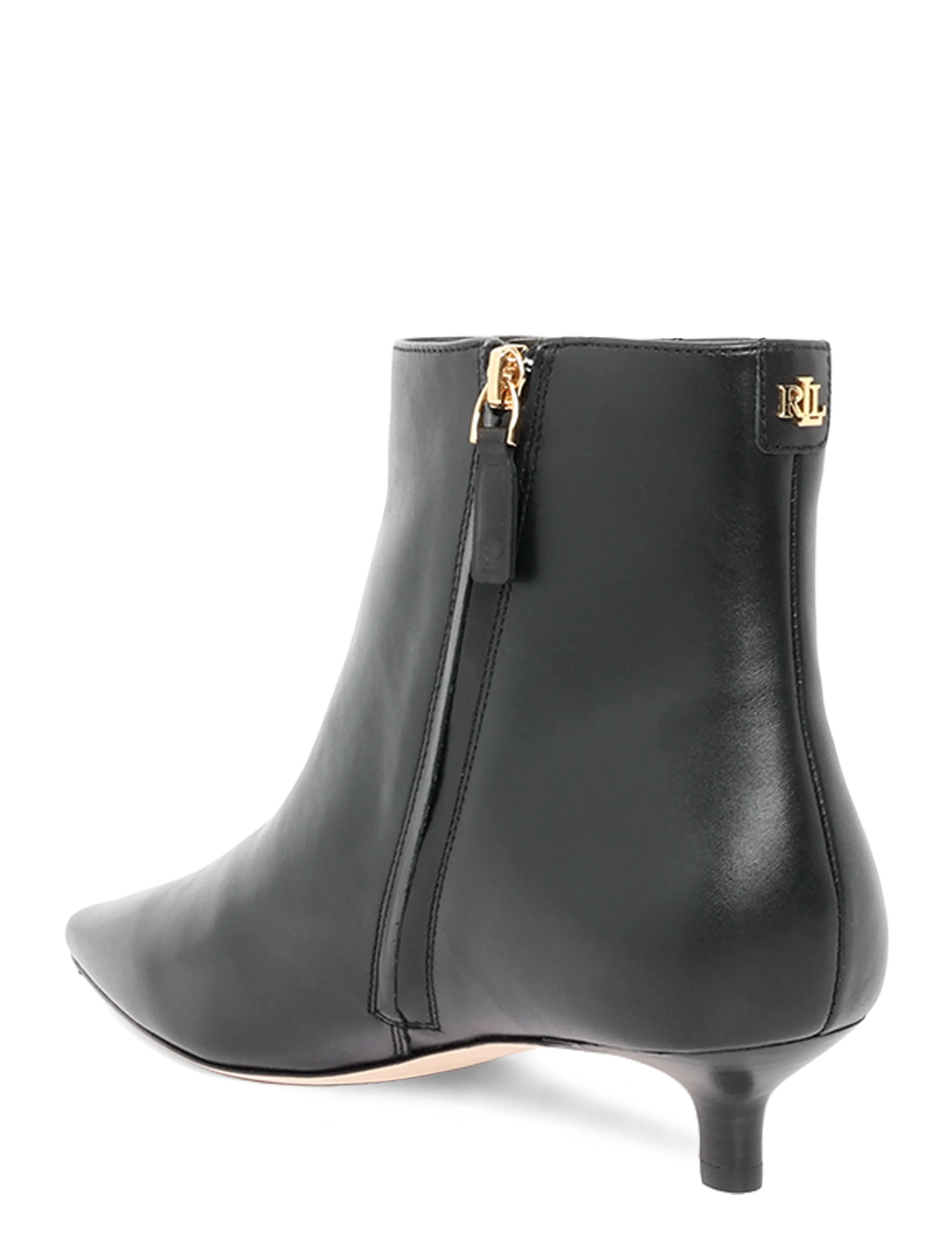 Lauren Ralph Lauren - SMOOTH CALF-FRNCSA BT HL-BO-BTE - stiefeletten mit absatz - black - 1