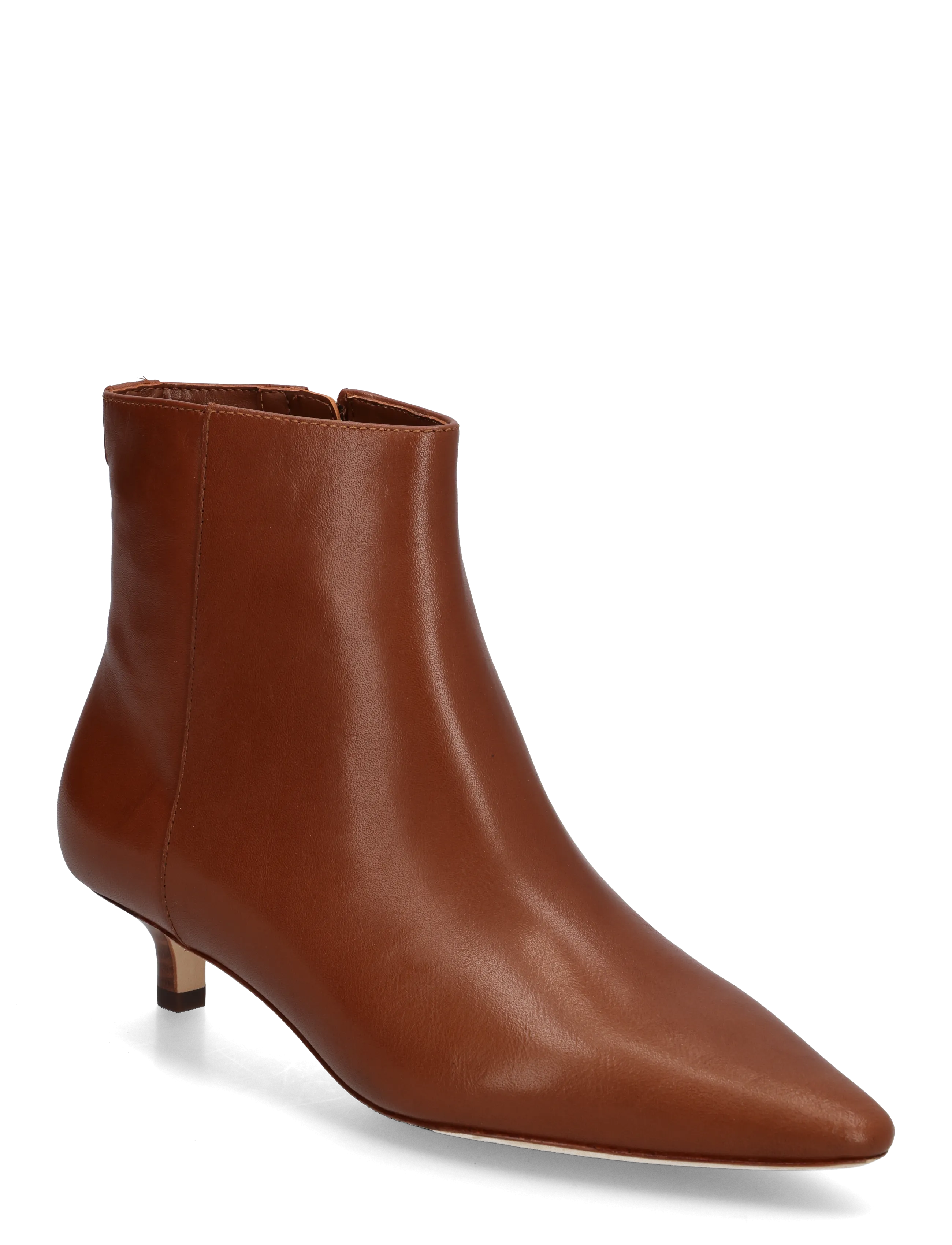 Lauren Ralph Lauren Francesca Calfskin Bootie - Stiefeletten - LAUREN TAN / brown