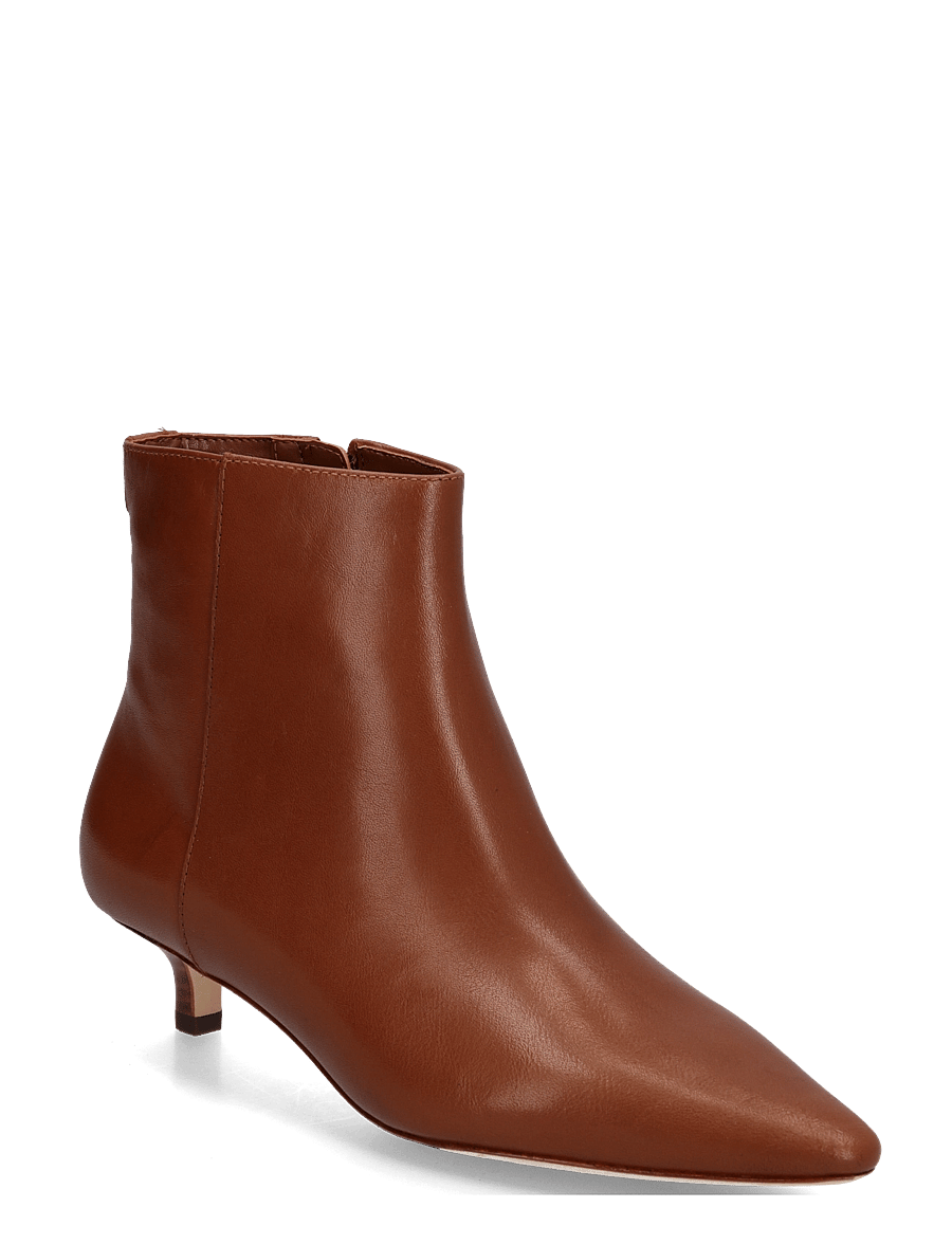 Lauren Ralph Lauren - SMOOTH CALF-FRNCSA BT HL-BO-BTE - heeled ankle boots - lauren tan - 0