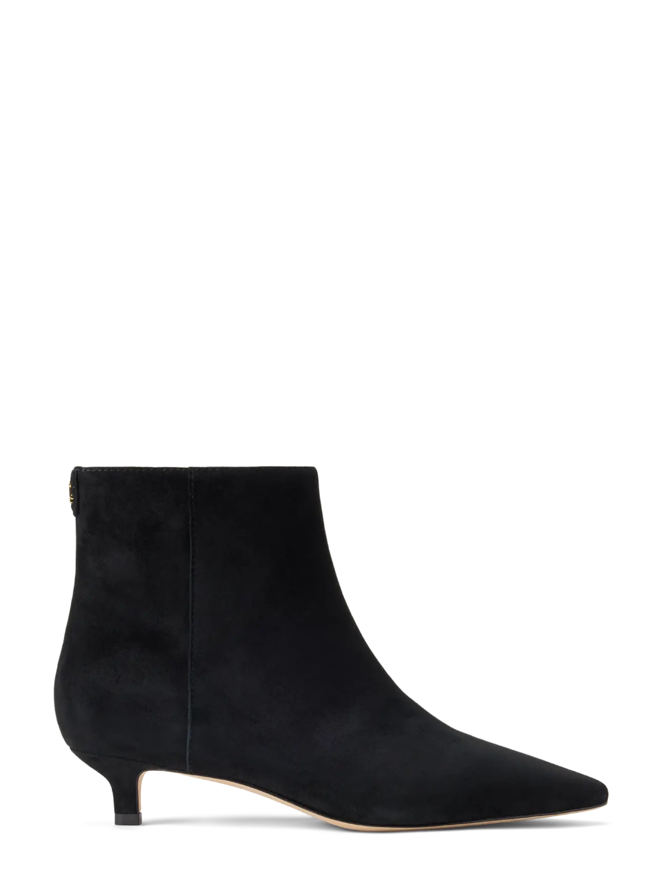 Lauren Ralph Lauren Francesca Suede Bootie - Skor - BLACK / black