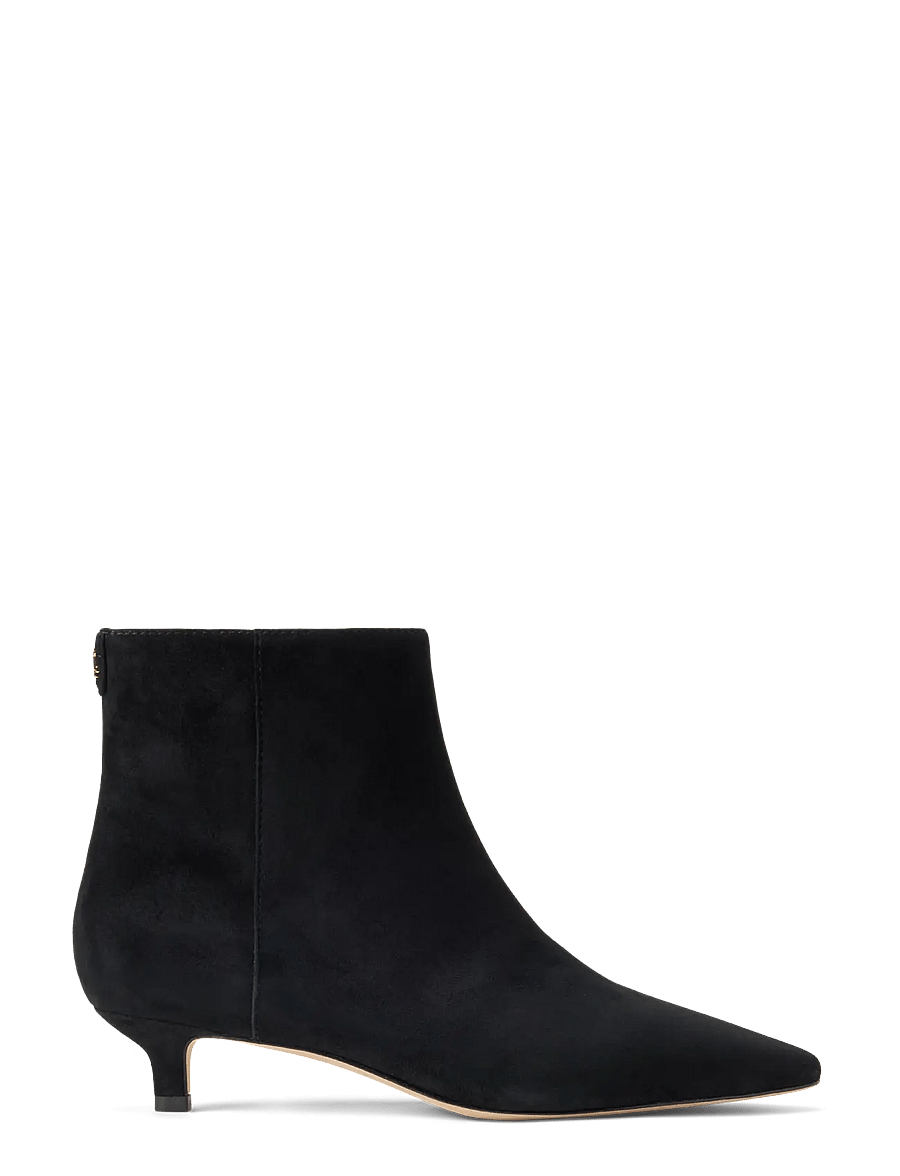 Lauren Ralph Lauren - Francesca Suede Bootie - stövletter - black - 0