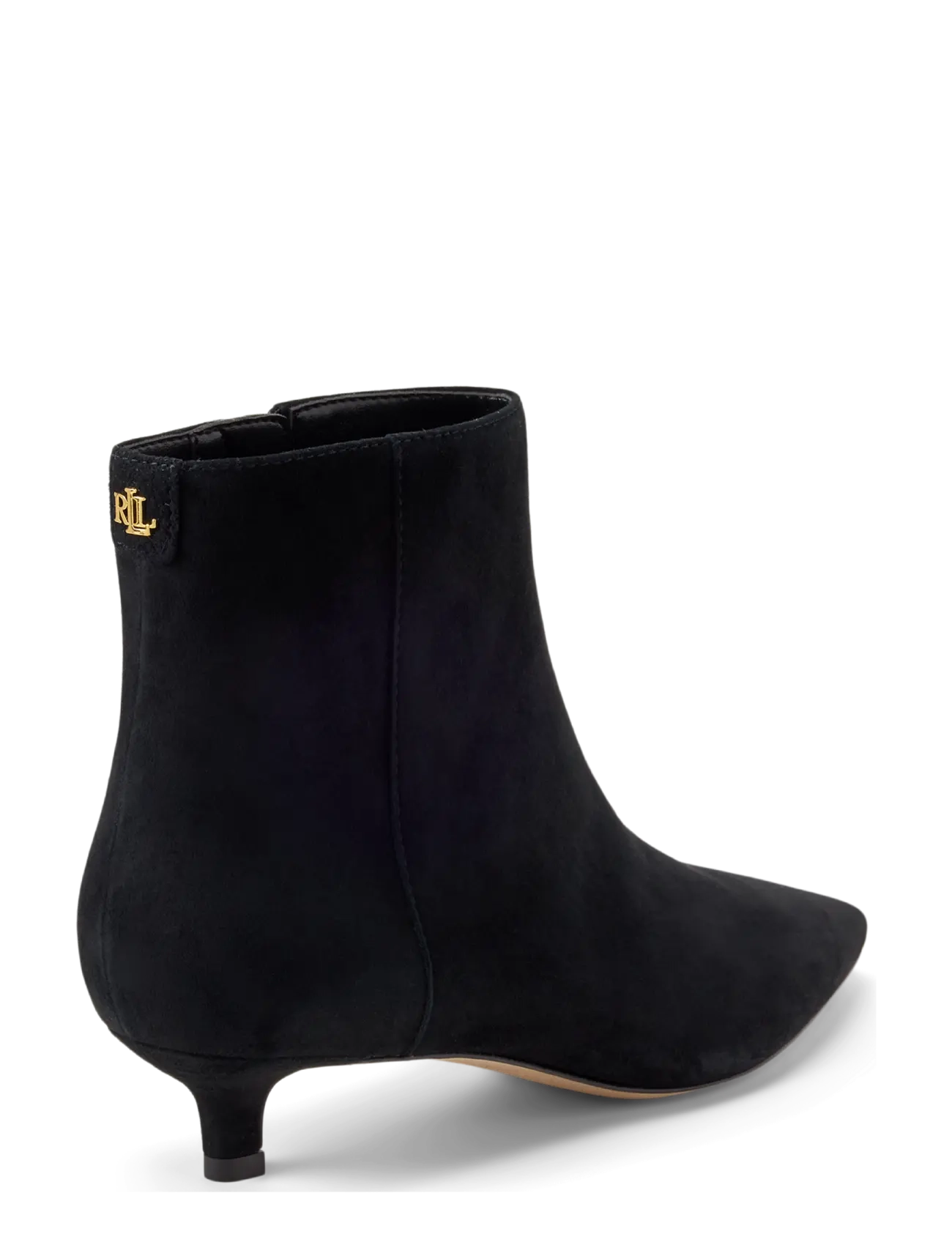 Lauren Ralph Lauren - Francesca Suede Bootie - stövletter - black - 1