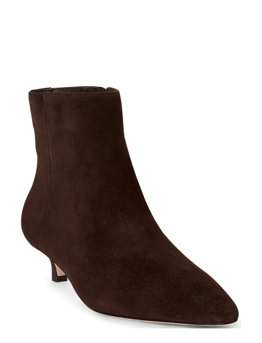 Lauren Ralph Lauren - Francesca Suede Bootie - stiefeletten mit absatz - chestnut brown - 2