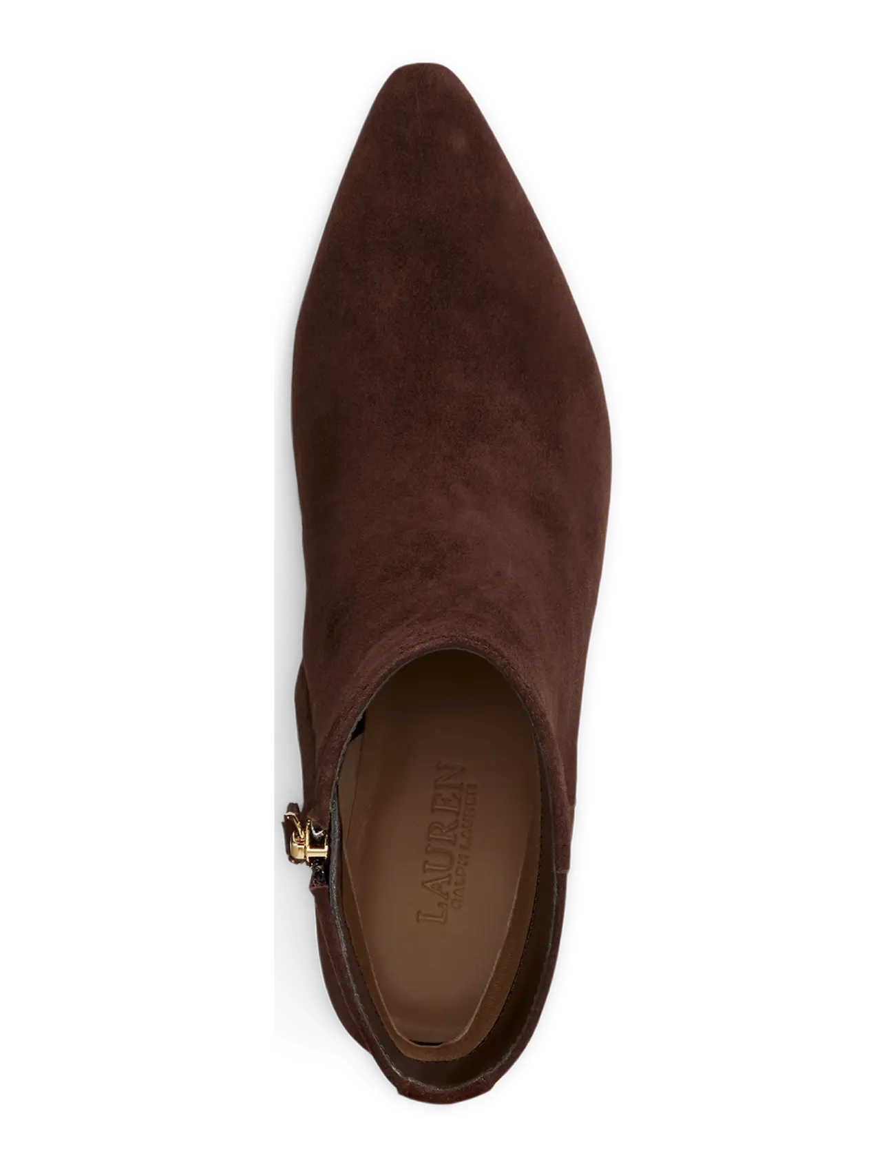 Lauren Ralph Lauren Francesca Suede Bootie - Brown - 36 4