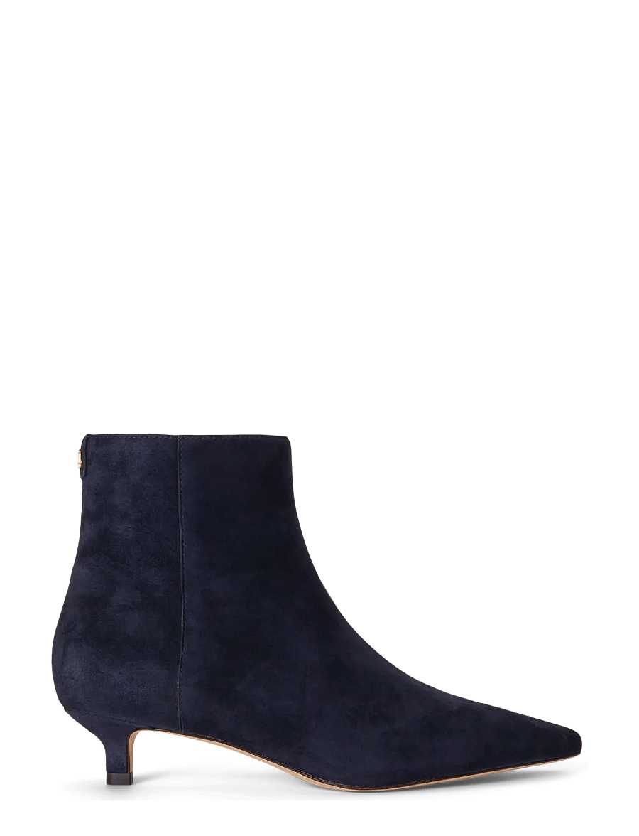 Lauren Ralph Lauren - Francesca Suede Bootie - stövletter - lauren navy - 0