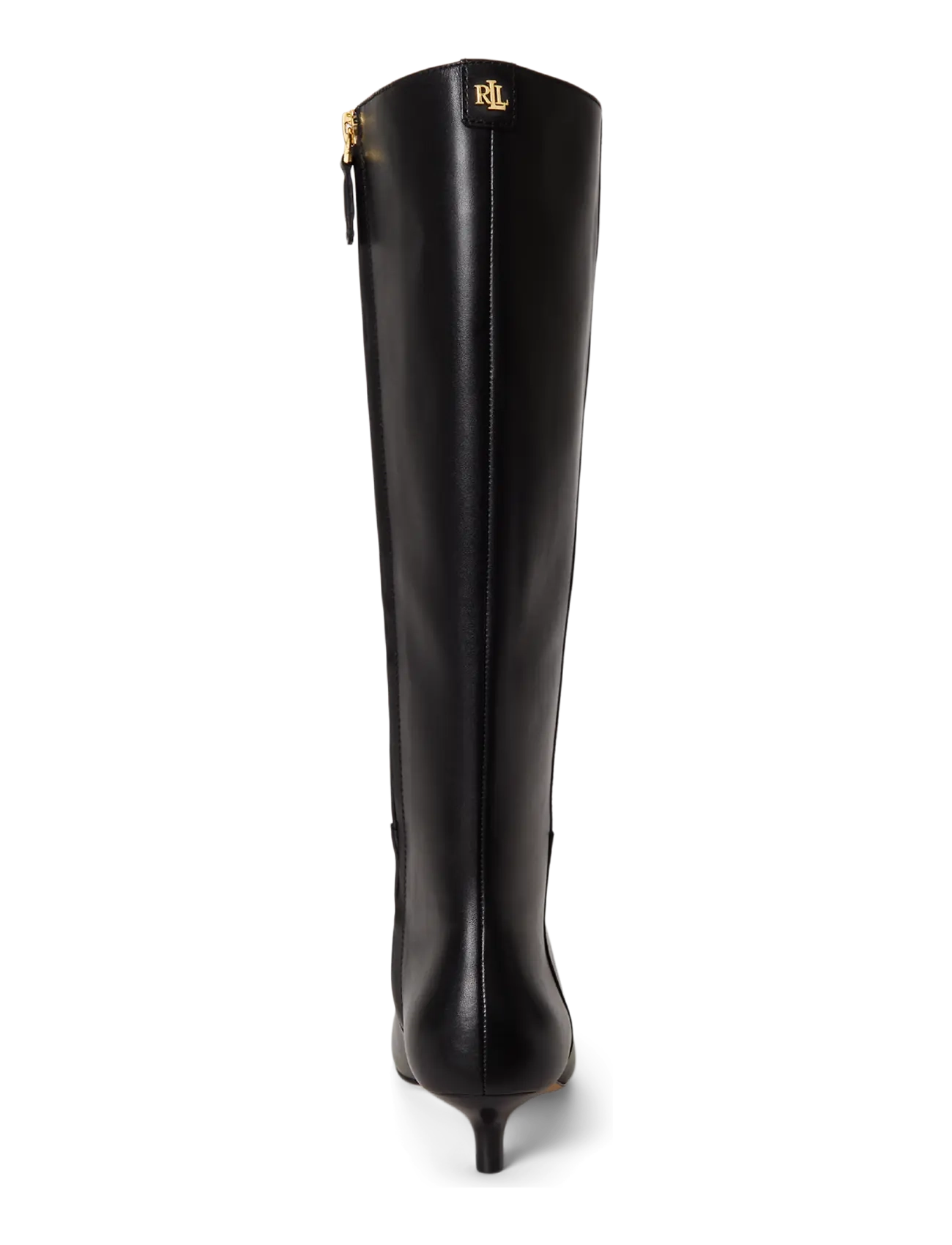 Lauren Ralph Lauren - Francesca Calfskin Tall Boot Heel - black - 1