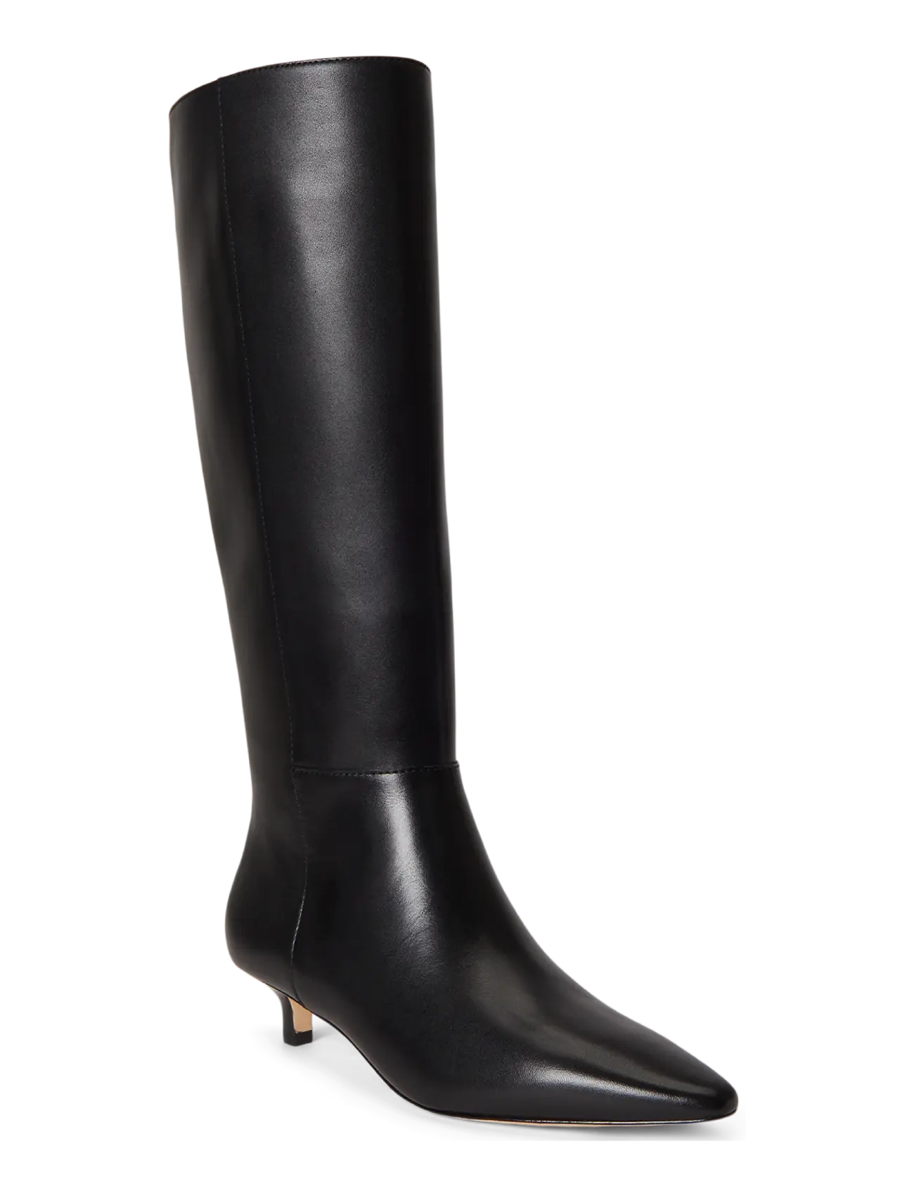 Lauren Ralph Lauren - Francesca Calfskin Tall Boot Heel - black - 2