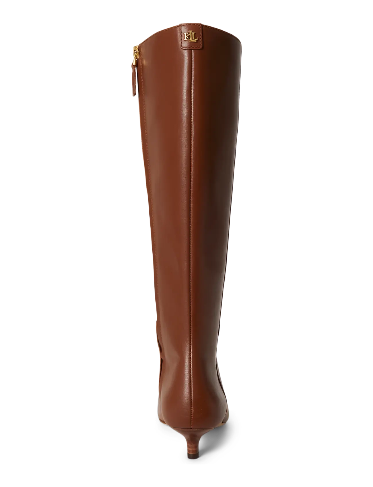 Lauren Ralph Lauren - Francesca Calfskin Tall Boot Heel - lauren tan - 1