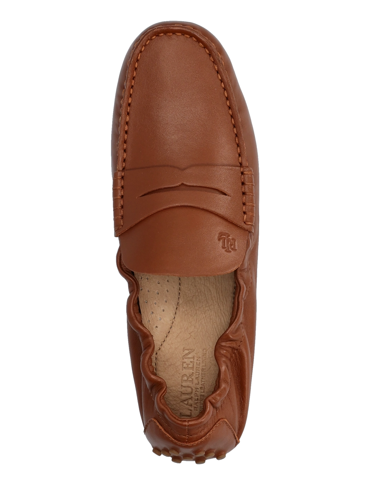 Lauren Ralph Lauren - UNLINED LEATHER-WYNNIE DRVR-FL-DRV - lauren tan - 3
