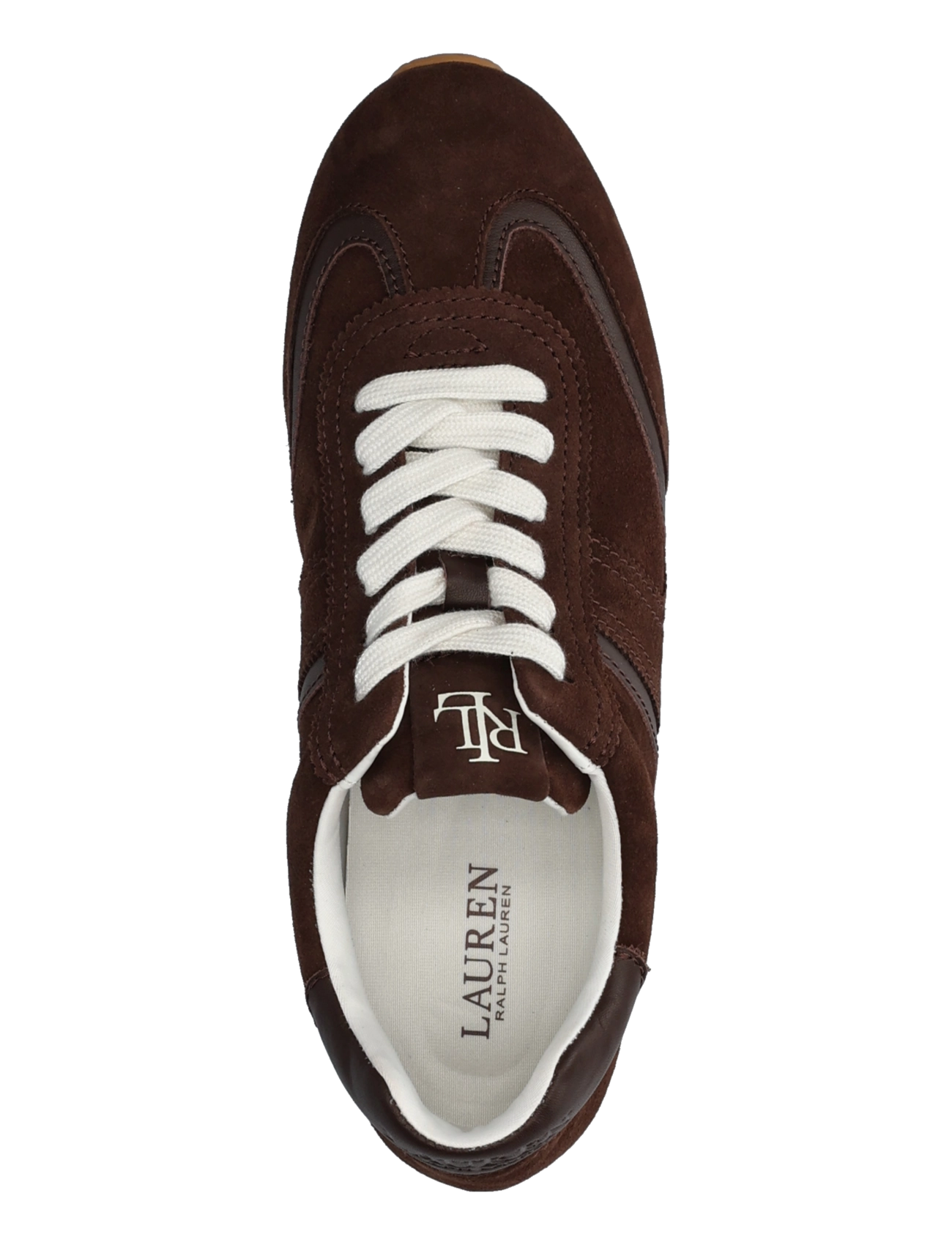 Lauren Ralph Lauren - KIDSUEDE/SFT NPP-DANI LW PRFL-SK-LTL - niedrige sneaker - chestnut brown/ch - 3
