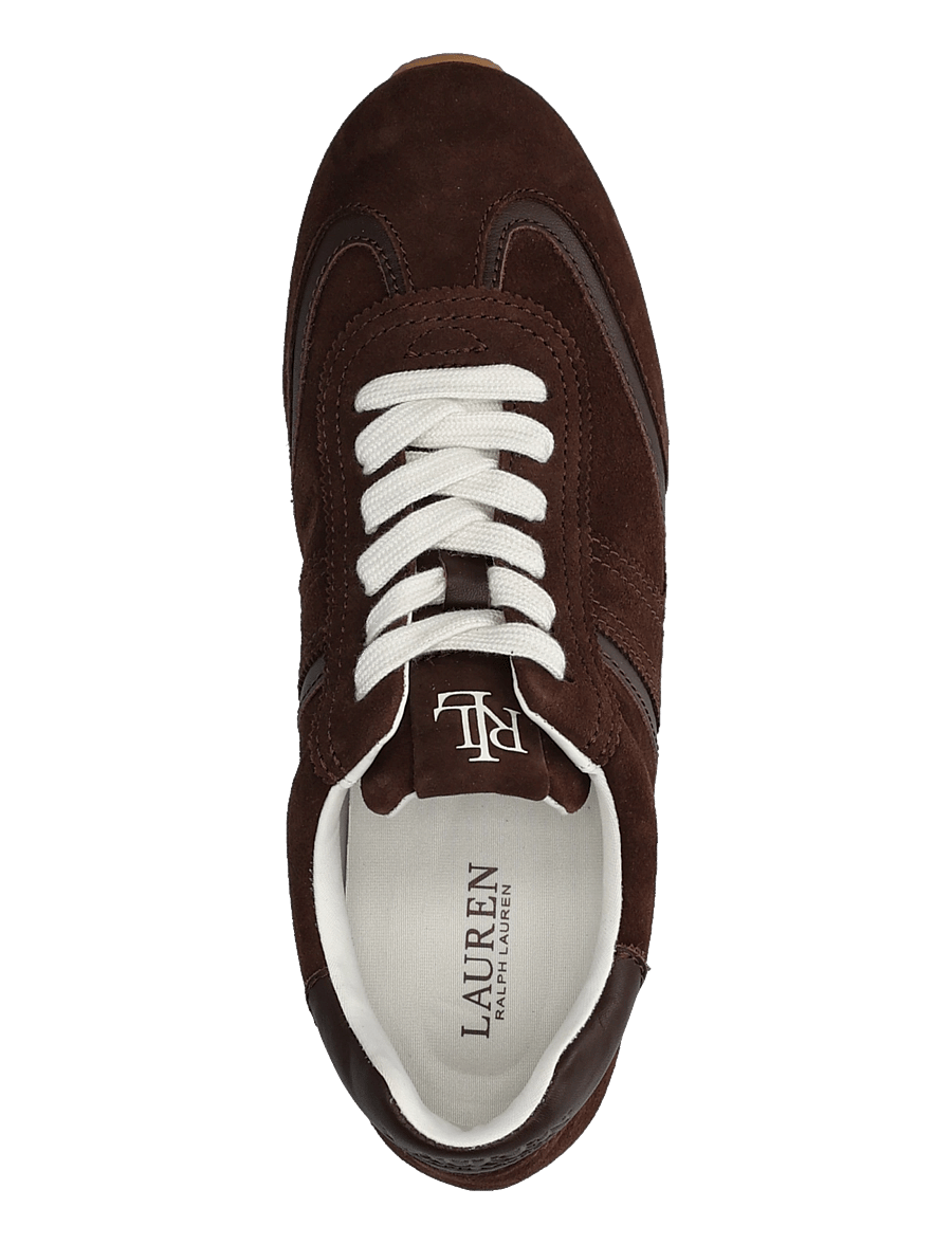 Lauren Ralph Lauren - KIDSUEDE/SFT NPP-DANI LW PRFL-SK-LTL - niedrige sneaker - chestnut brown/ch - 3