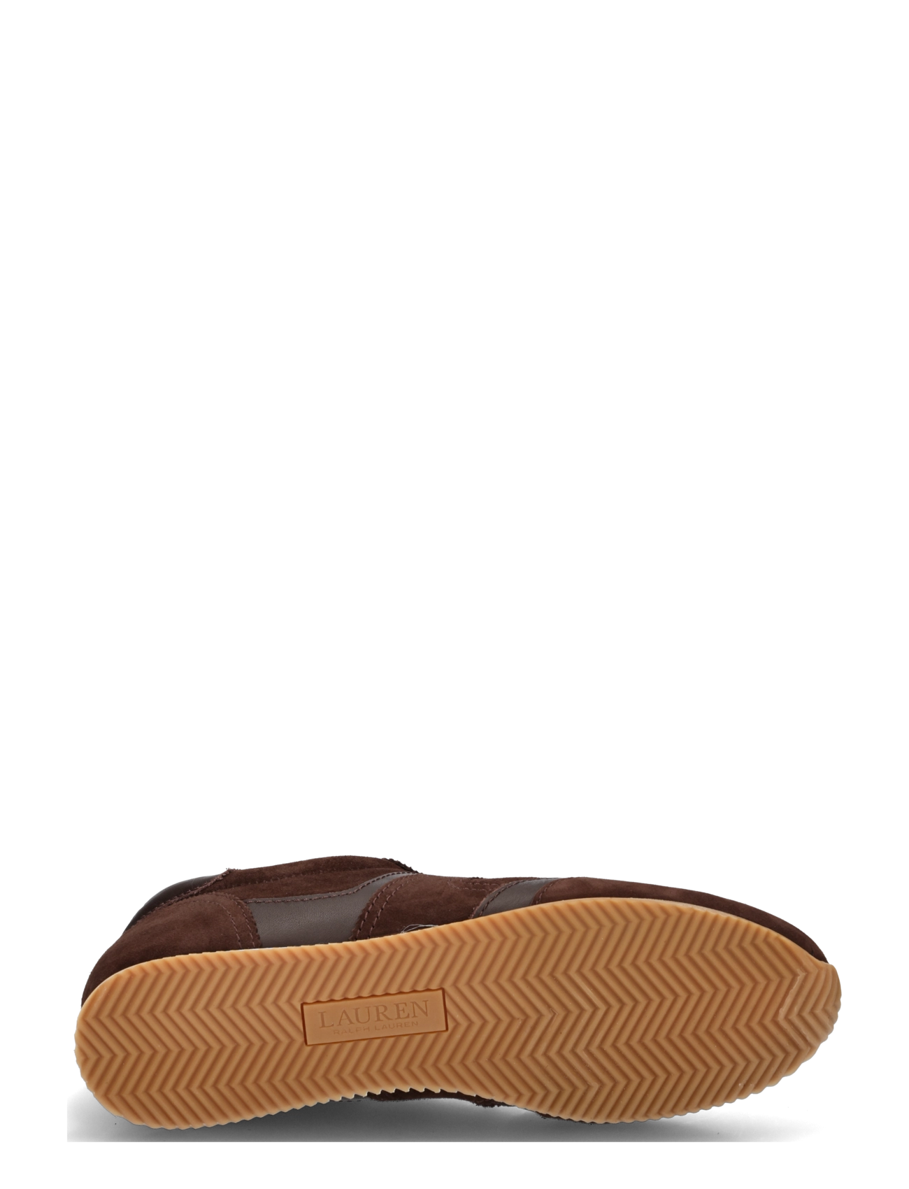 Lauren Ralph Lauren - KIDSUEDE/SFT NPP-DANI LW PRFL-SK-LTL - niedrige sneaker - chestnut brown/ch - 4