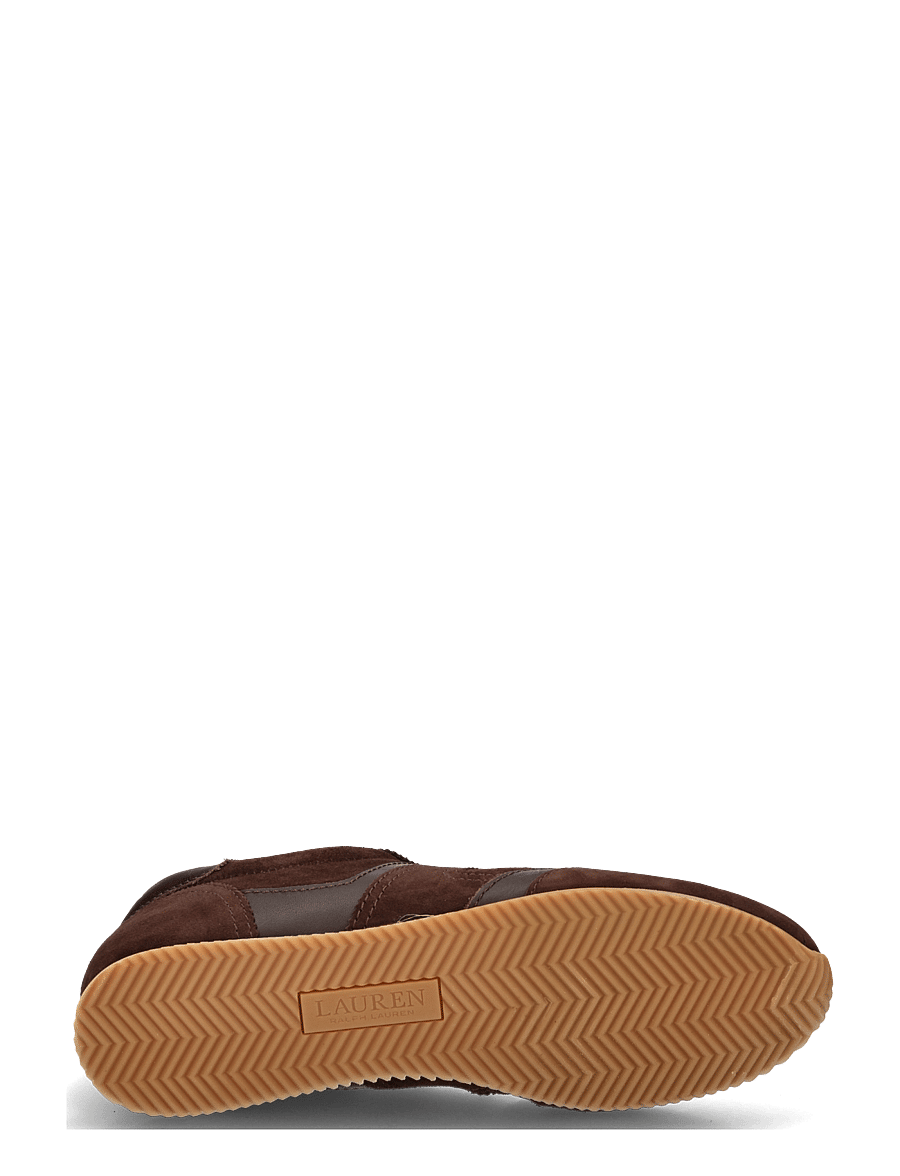 Lauren Ralph Lauren - KIDSUEDE/SFT NPP-DANI LW PRFL-SK-LTL - niedrige sneaker - chestnut brown/ch - 4