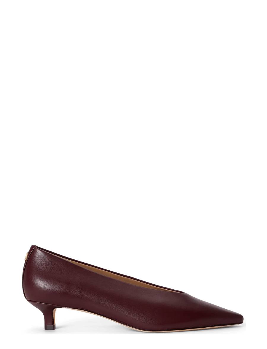 Lauren Ralph Lauren - Francesca Nappa Leather Pump - dark garnet - 0