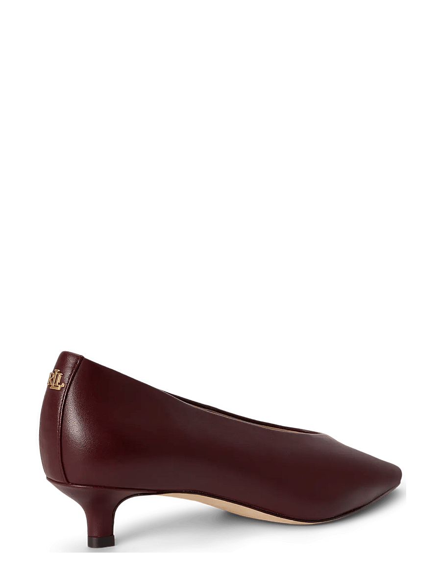 Lauren Ralph Lauren - Francesca Nappa Leather Pump - dark garnet - 1