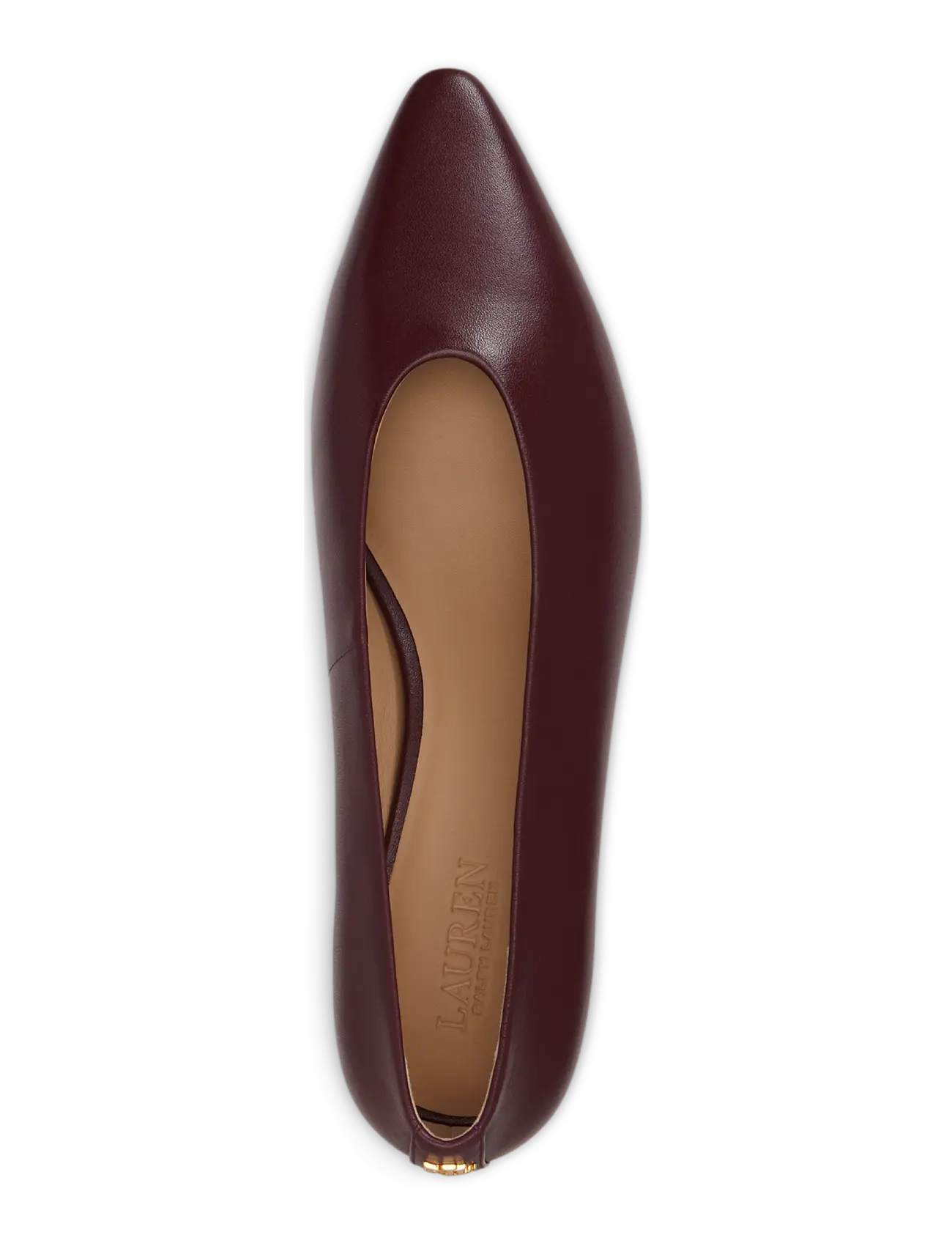 Lauren Ralph Lauren - Francesca Nappa Leather Pump - dark garnet - 2