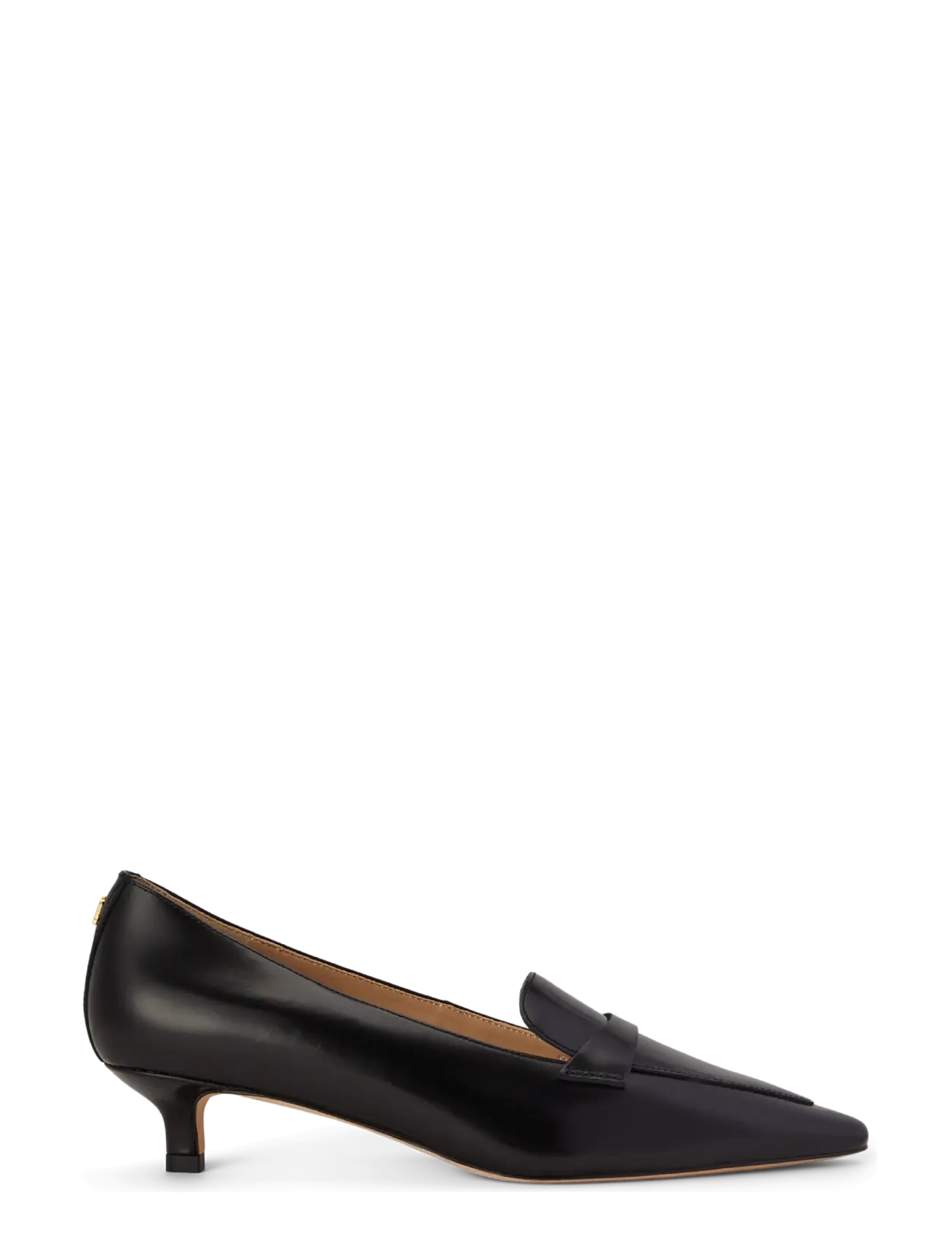 Lauren Ralph Lauren Francesca Glazed Leather Loafer Pump - Autumn/Winter 2026 - BLACK / black