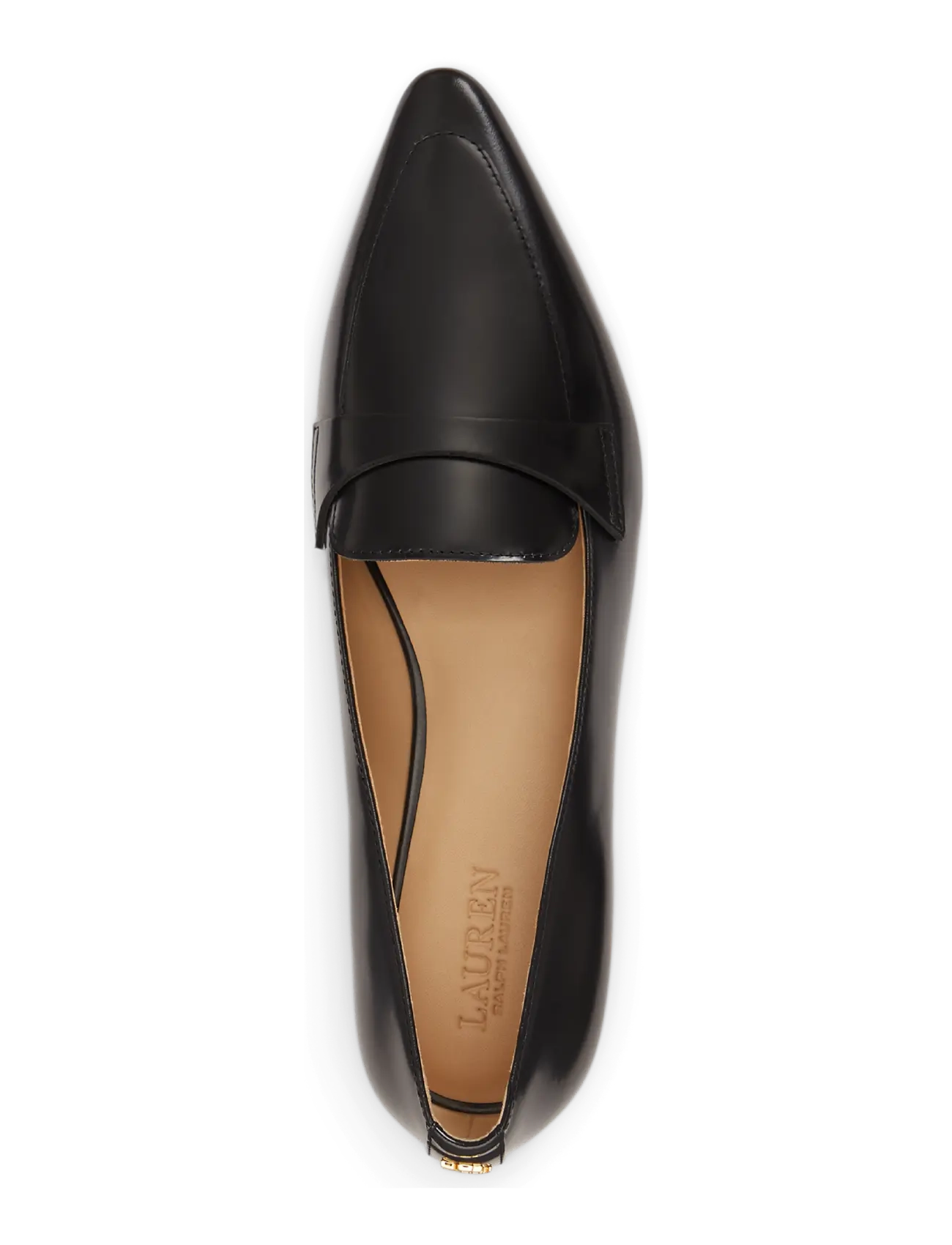 Lauren Ralph Lauren - Audri Glazed Leather Loafer - modetrender - black - 3