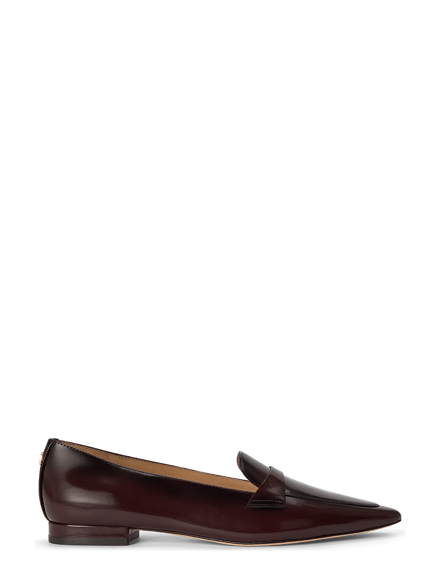 Lauren Ralph Lauren - Audri Glazed Leather Loafer - modetrends - dark garnet - 0
