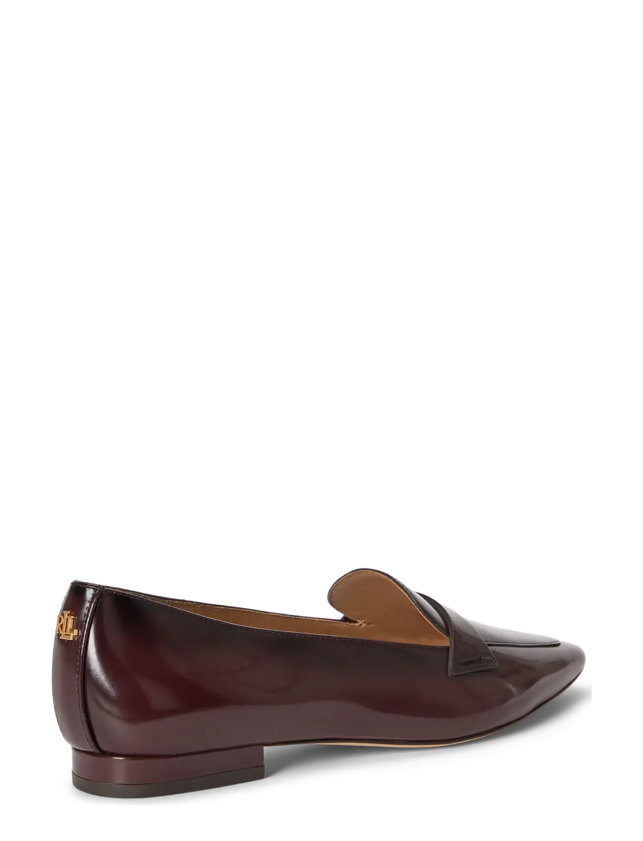 Lauren Ralph Lauren - Audri Glazed Leather Loafer - modetrender - dark garnet - 1