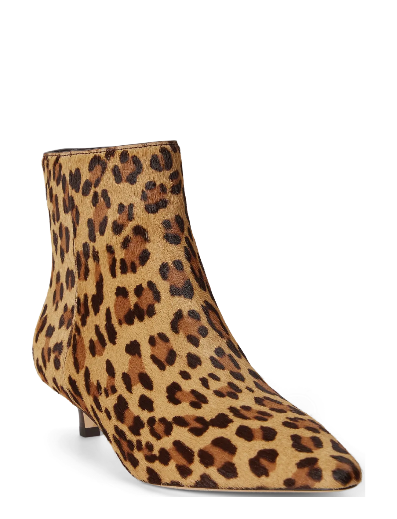 Lauren Ralph Lauren Francesca Leopard-Print Haircalf Bootie - Sko - MODERN LEOPARD / beige