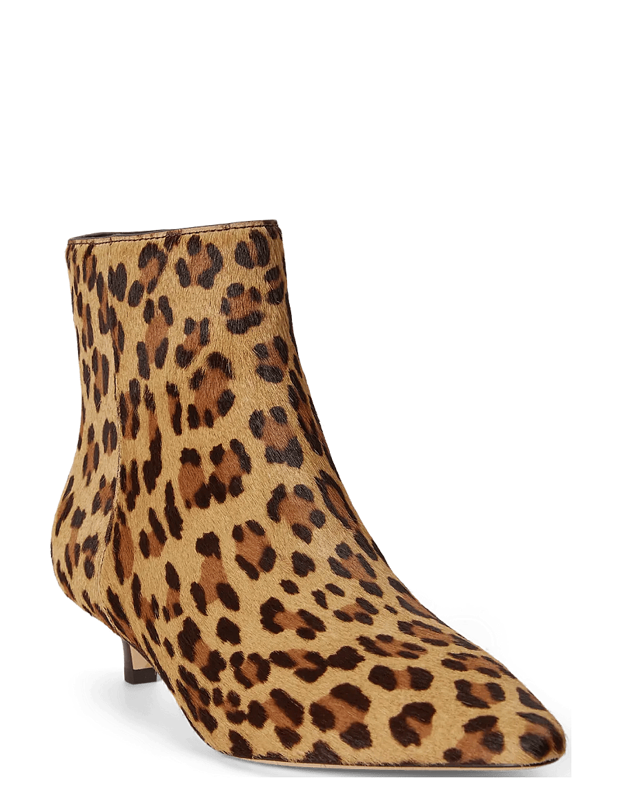 Lauren Ralph Lauren - Francesca Leopard-Print Haircalf Bootie - støvletter - modern leopard - 0