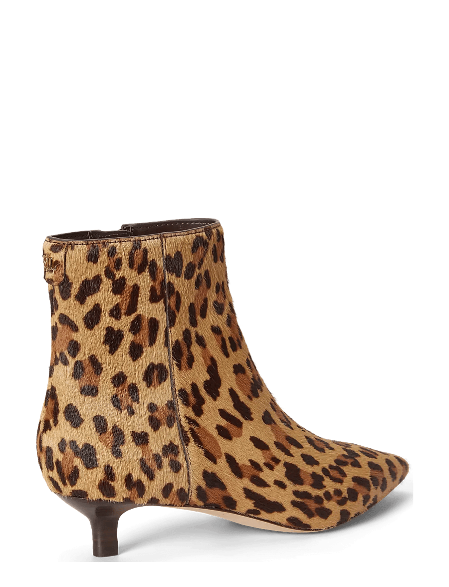 Lauren Ralph Lauren - Francesca Leopard-Print Haircalf Bootie - støvletter - modern leopard - 1