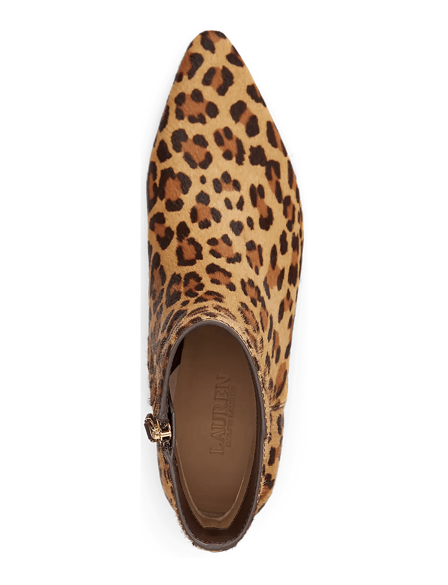 Lauren Ralph Lauren - Francesca Leopard-Print Haircalf Bootie - støvletter - modern leopard - 3
