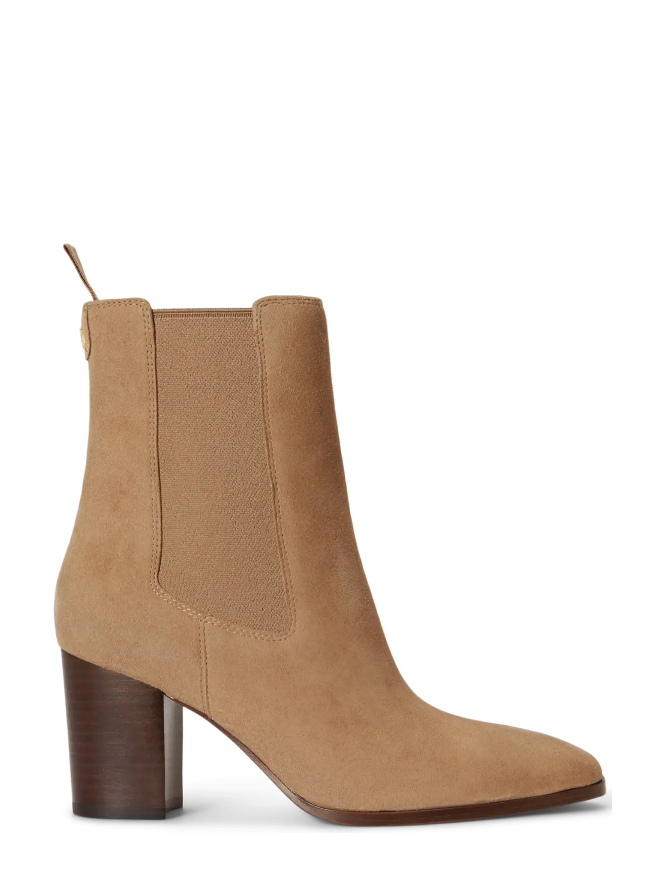 Lauren Ralph Lauren Raelynn Sheep-Suede Bootie - Stiefeletten - CAMEL / brown