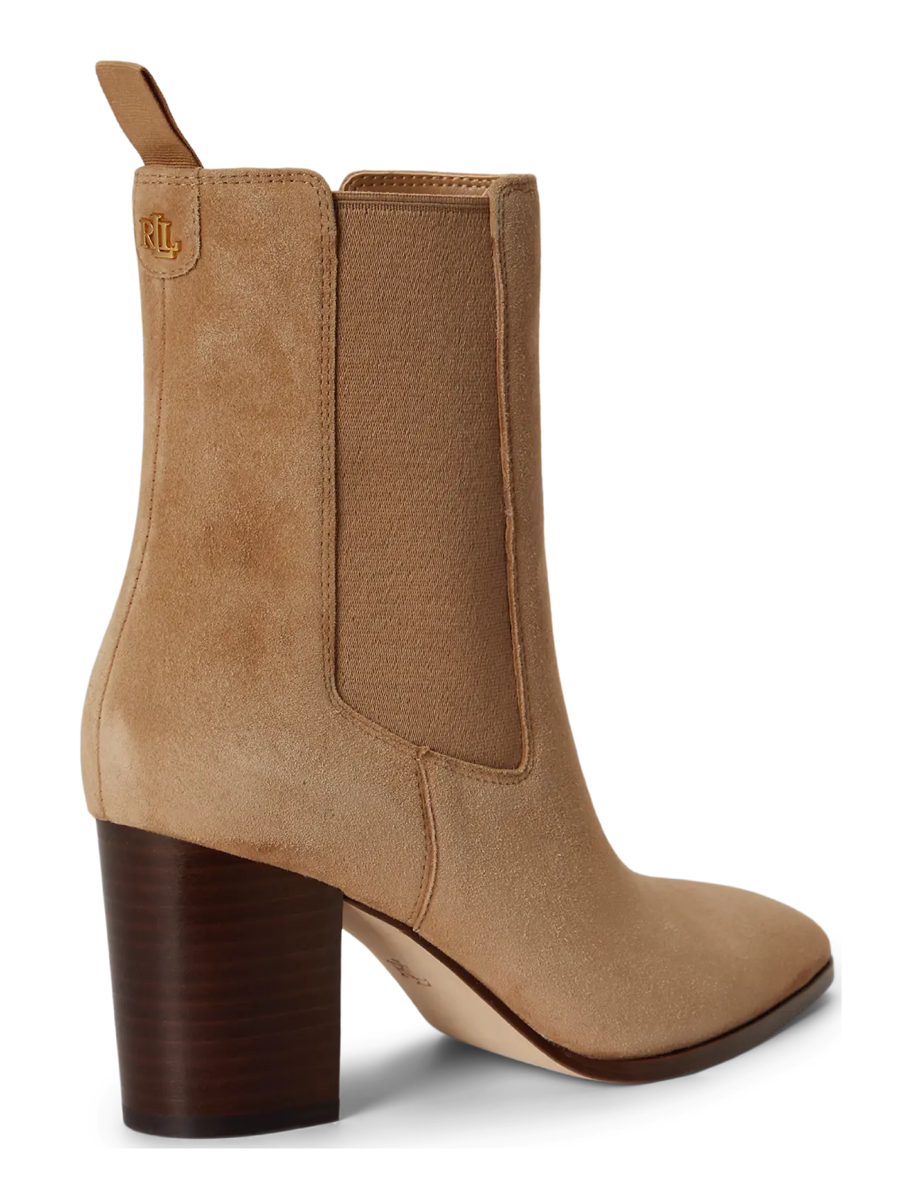 Lauren Ralph Lauren - Raelynn Sheep-Suede Bootie - stiefeletten mit absatz - camel - 1