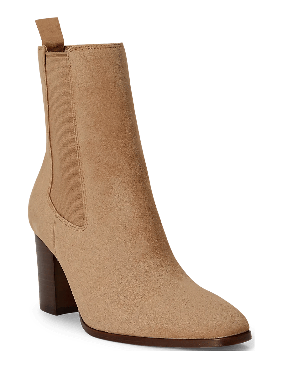 Lauren Ralph Lauren - Raelynn Sheep-Suede Bootie - stiefeletten mit absatz - camel - 2