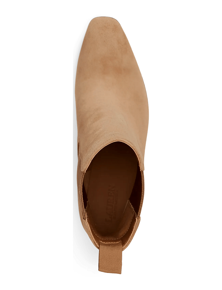 Lauren Ralph Lauren - Raelynn Sheep-Suede Bootie - stiefeletten mit absatz - camel - 3