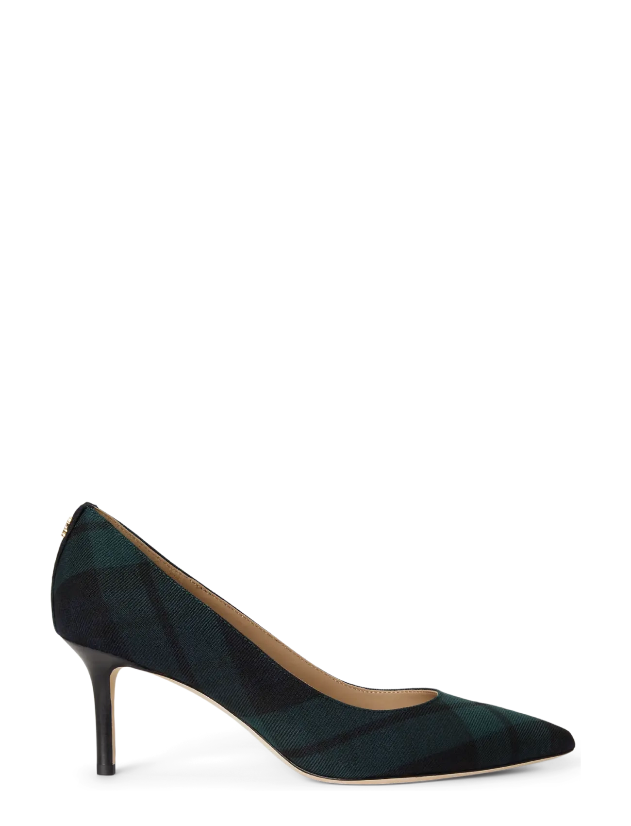 Lauren Ralph Lauren Lanette Black Watch Plaid Twill Pump - Mode trends - NAVY/GREEN/BLACK / navy