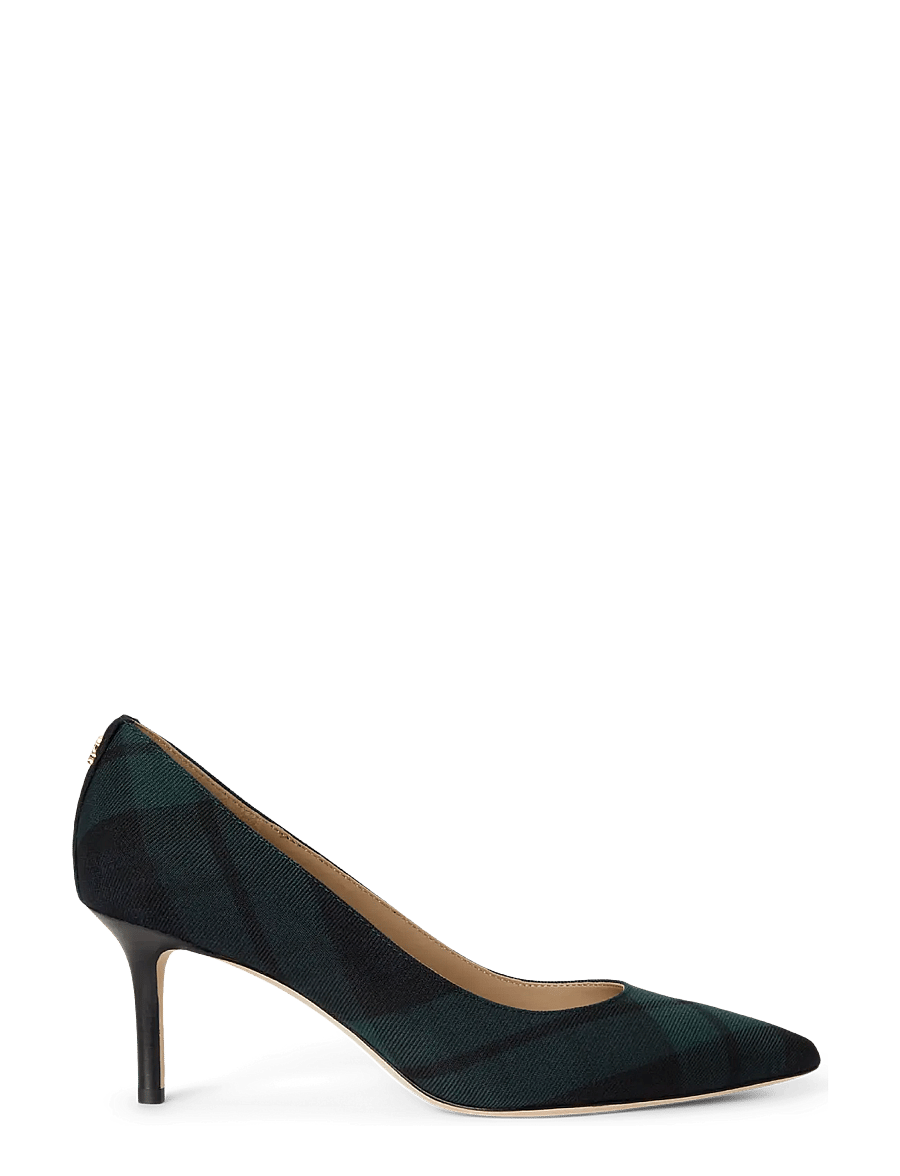 Lauren Ralph Lauren - Lanette Black Watch Plaid Twill Pump - navy/green/black - 0