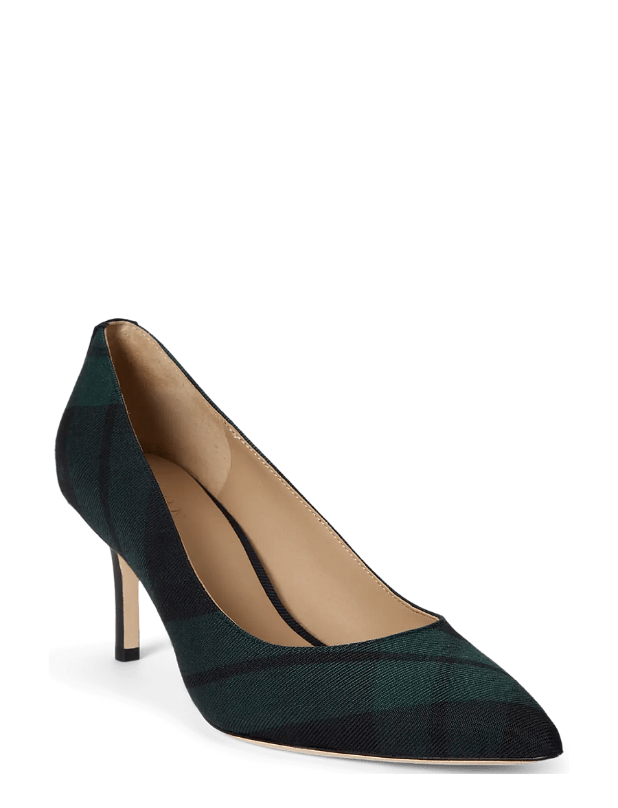 Lauren Ralph Lauren - Lanette Black Watch Plaid Twill Pump - navy/green/black - 1