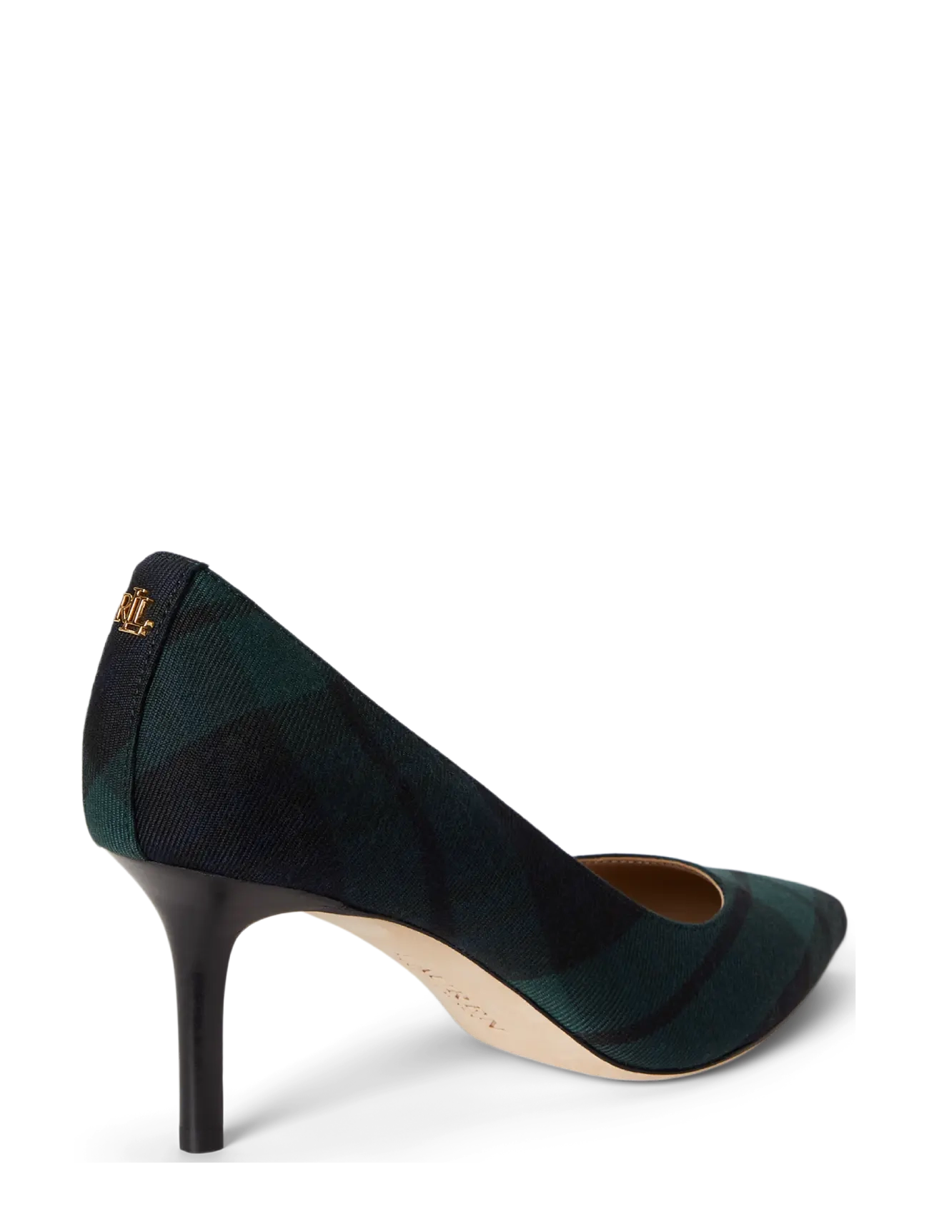 Lauren Ralph Lauren - Lanette Black Watch Plaid Twill Pump - navy/green/black - 2