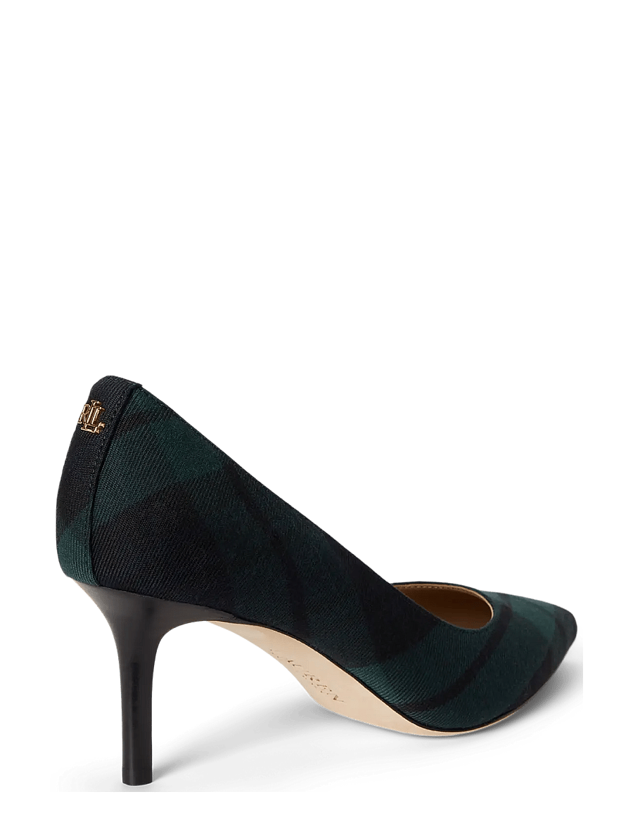 Lauren Ralph Lauren - Lanette Black Watch Plaid Twill Pump - navy/green/black - 2