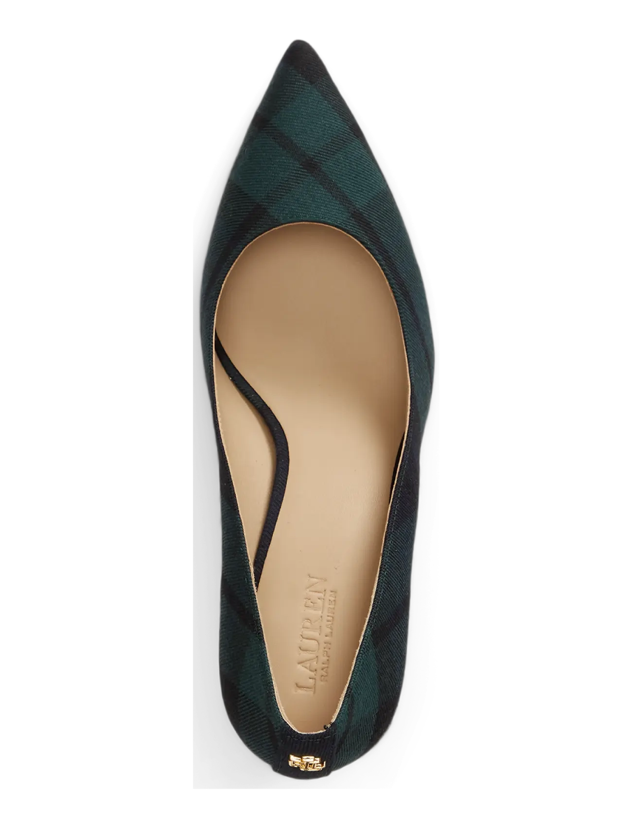 Lauren Ralph Lauren - Lanette Black Watch Plaid Twill Pump - navy/green/black - 3
