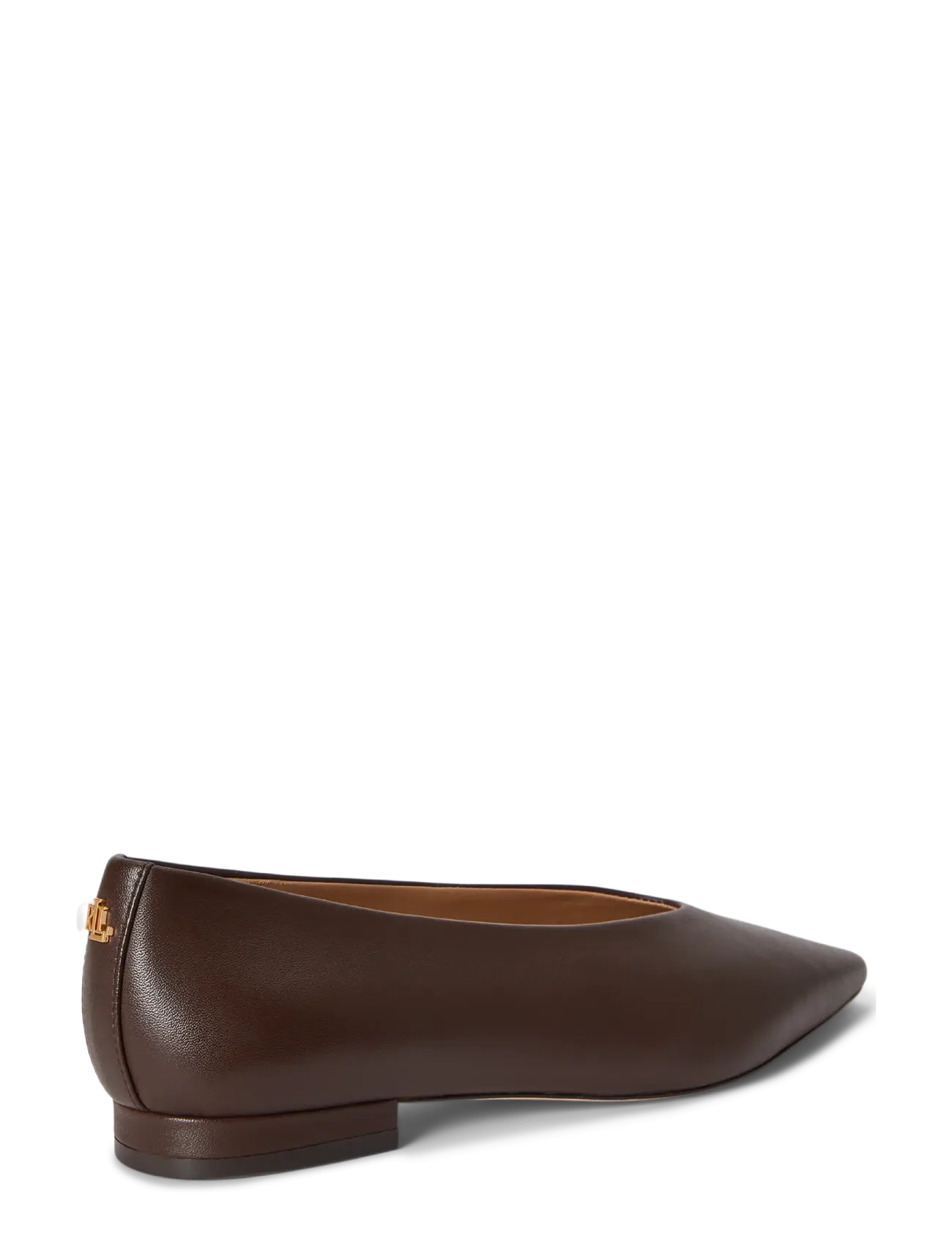 Lauren Ralph Lauren - Audri Nappa Leather Ballet Flat - besondere anlässe - chestnut brown - 1